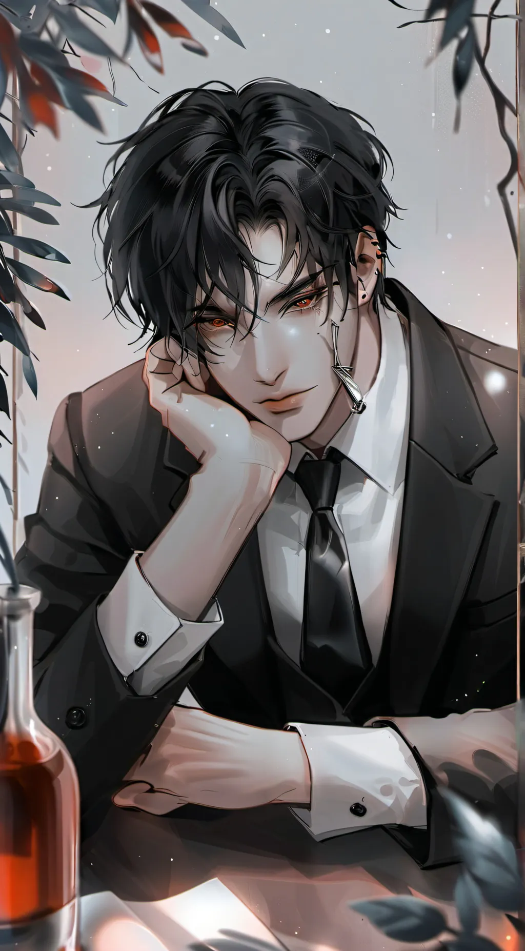 ai character: sweet boyfriend  background