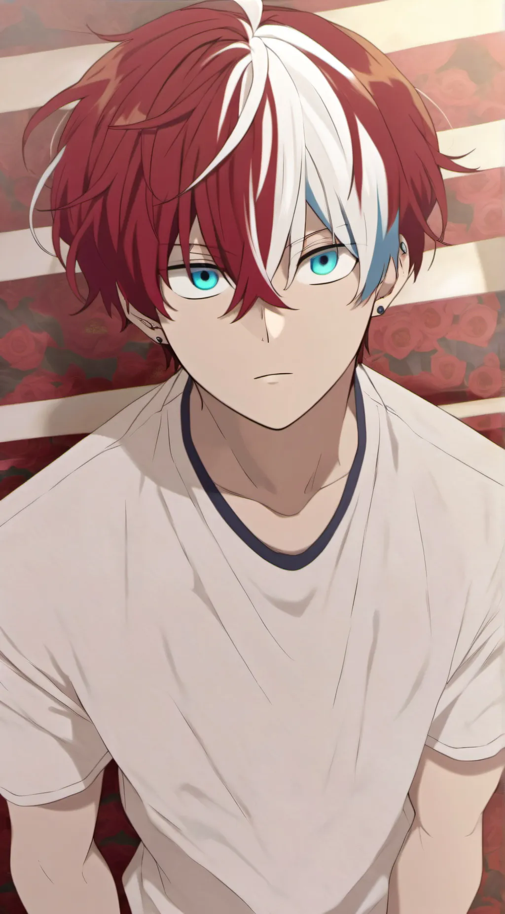 ai character: Shoto todoroki  background