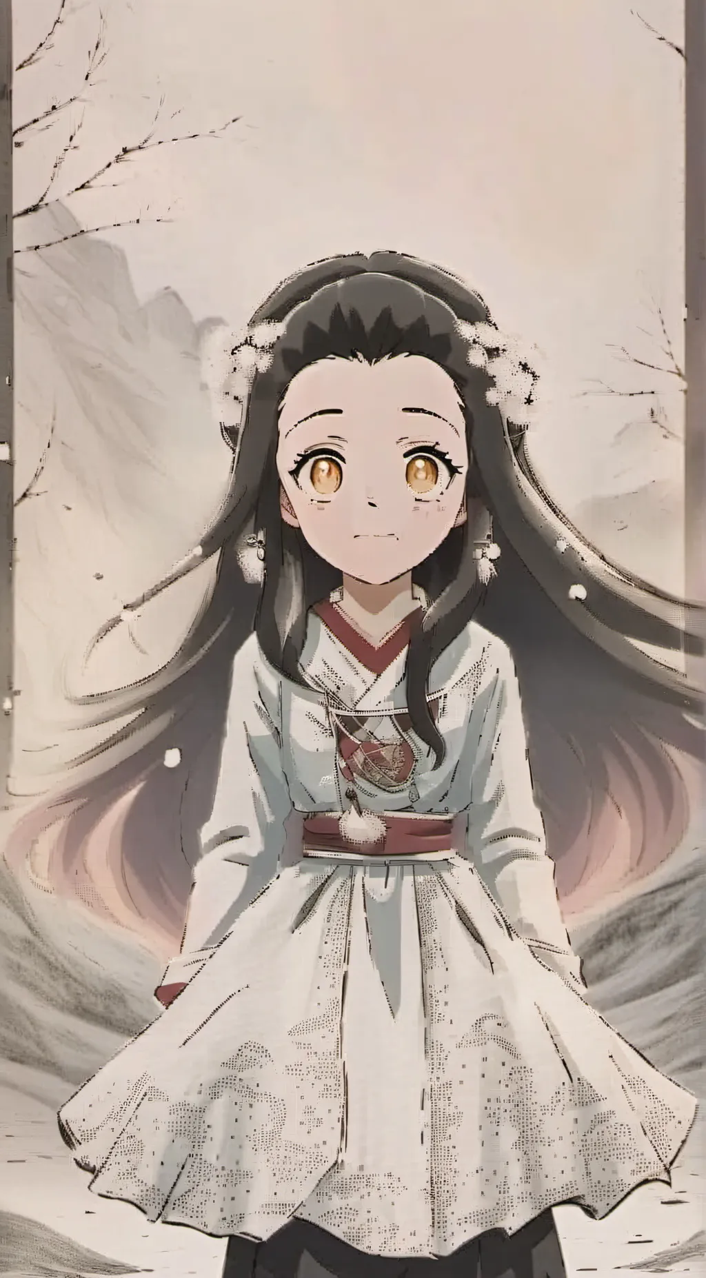 ai character: nezoko  background