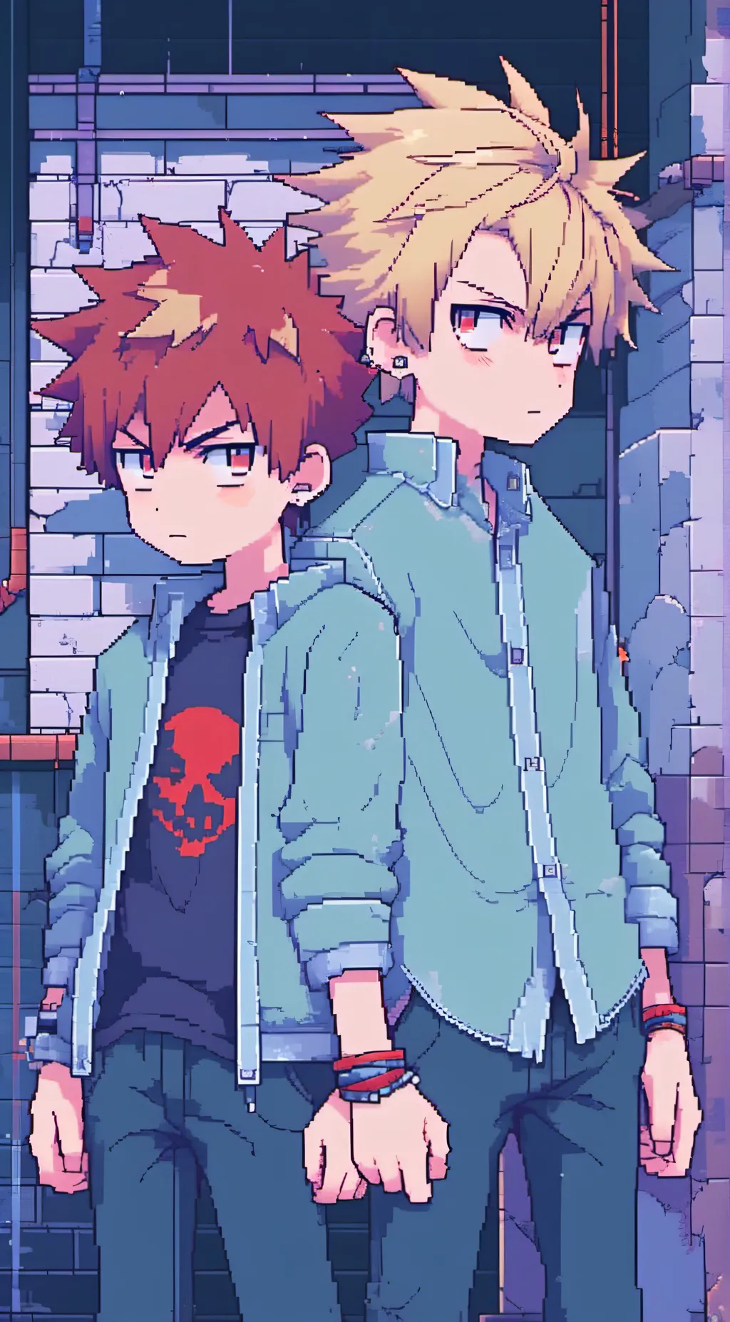 ai character: kirishima n bakugo background