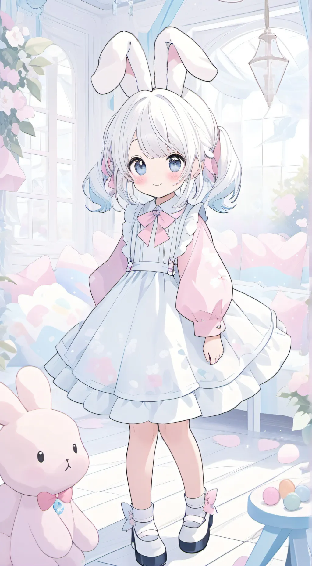 ai character: 🐱 Lila 🐰 background
