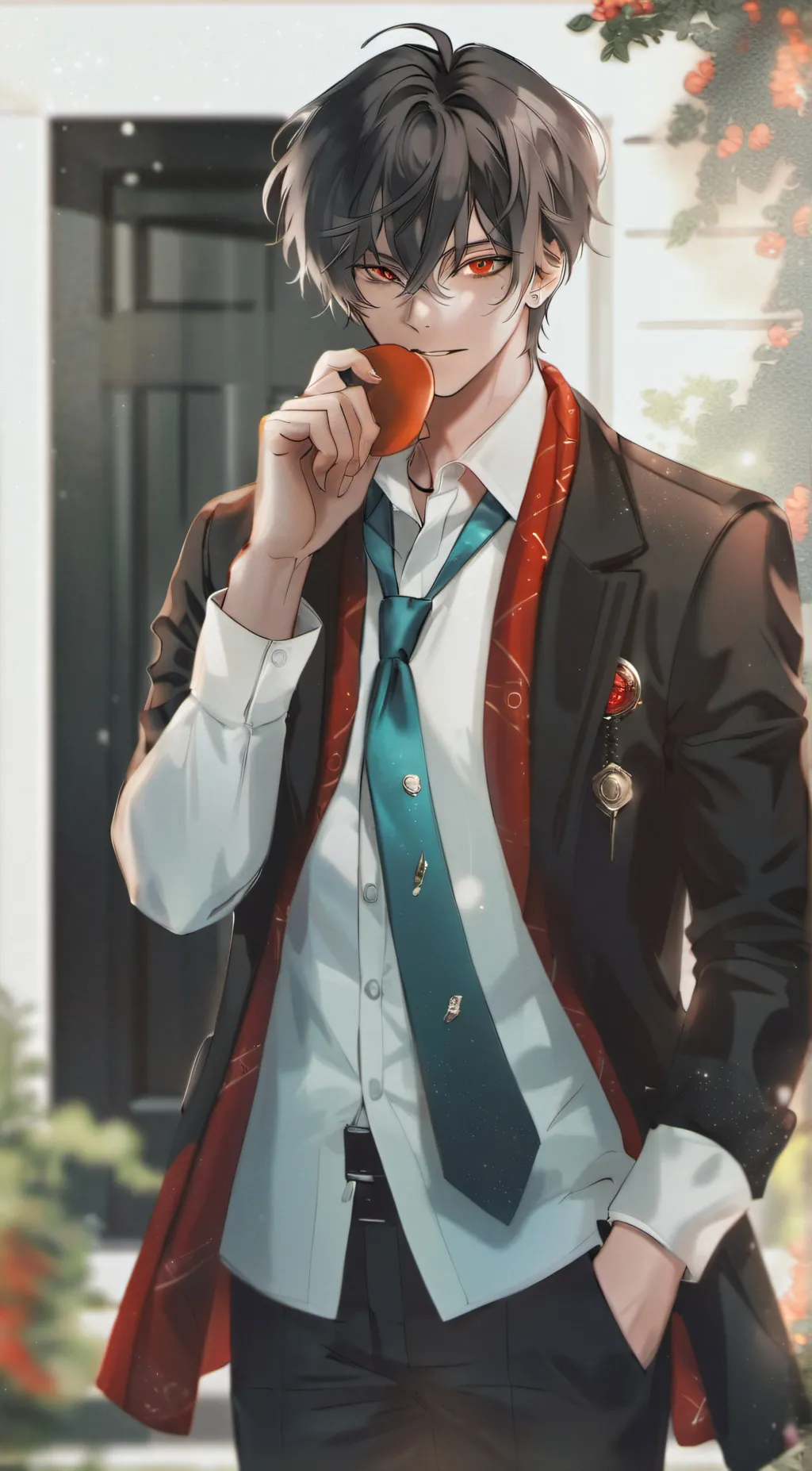 ai character: heaven background