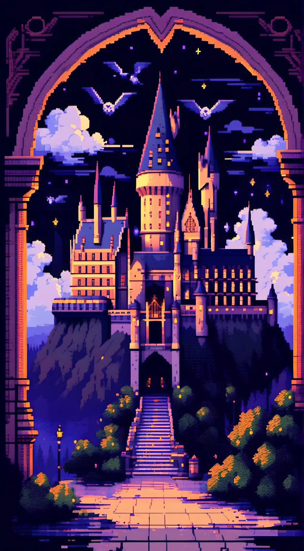 ai character: Hogwarts background