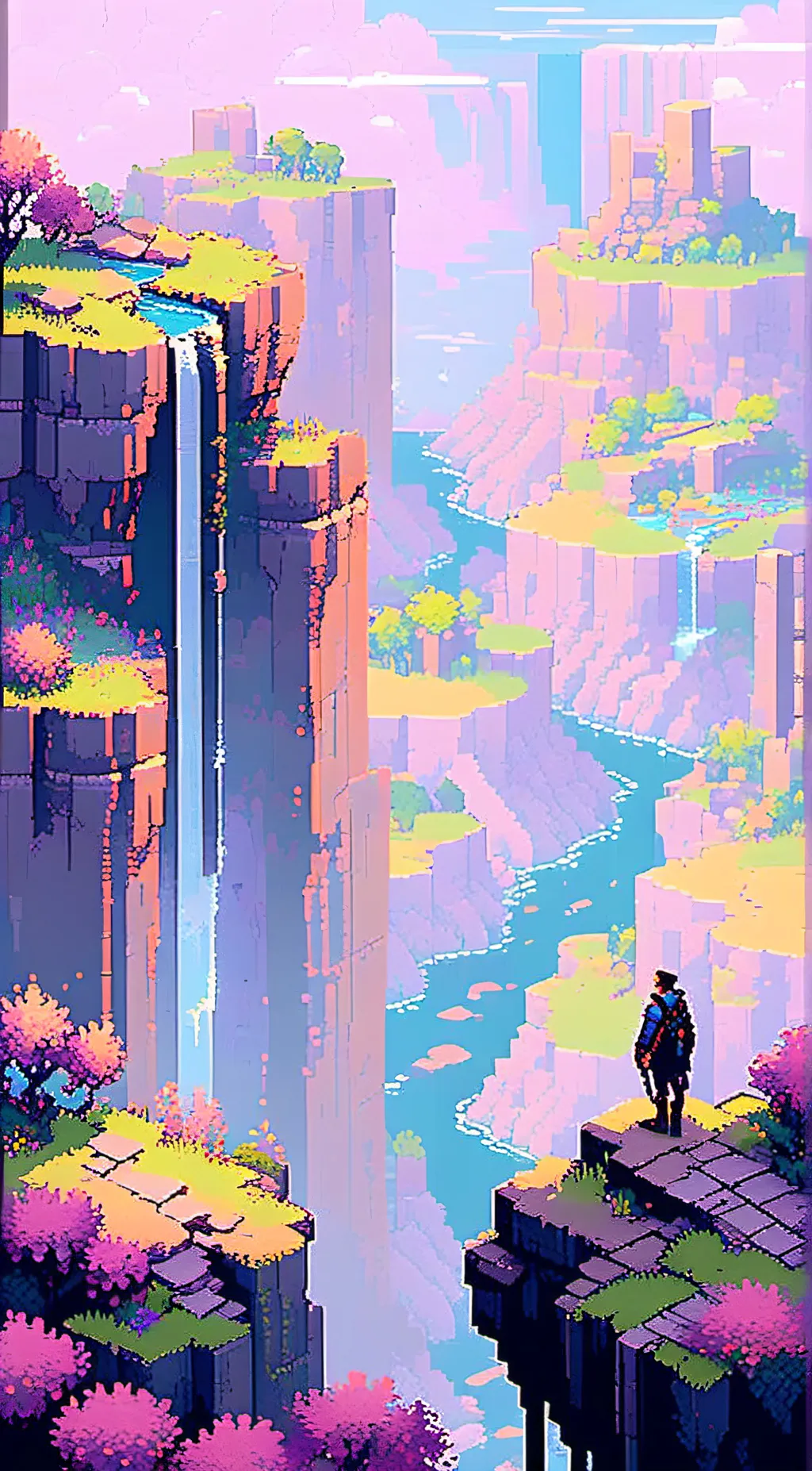 ai character: The crack background