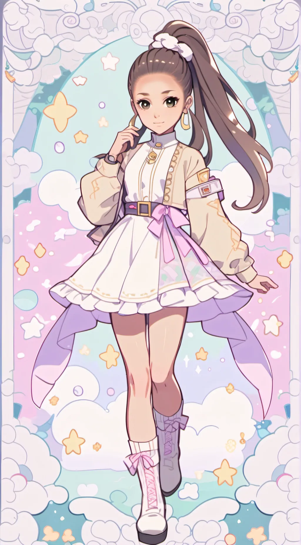 ai character: Ari Grande background