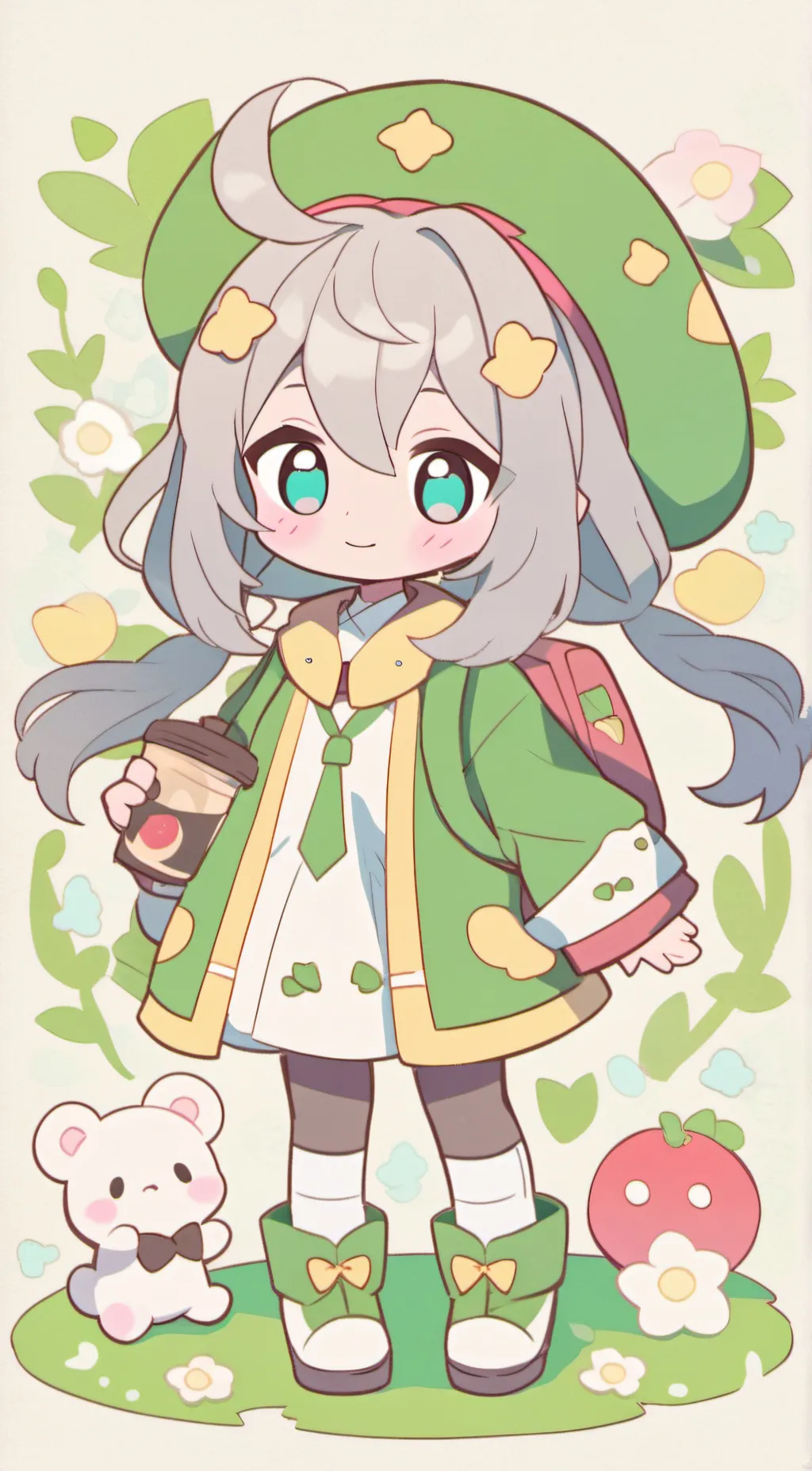 ai character: Clover background