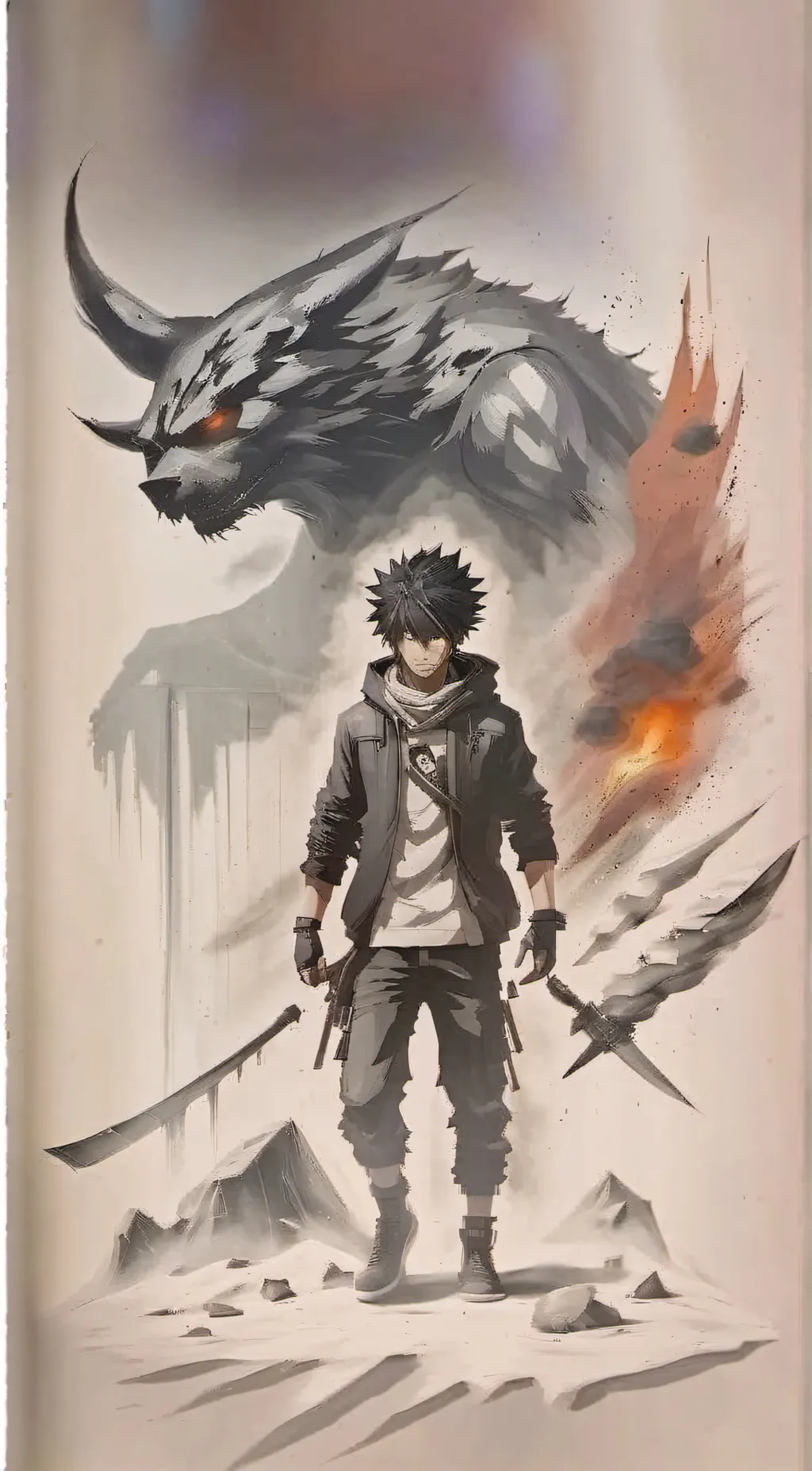 ai character: Dabi+Hawk  background