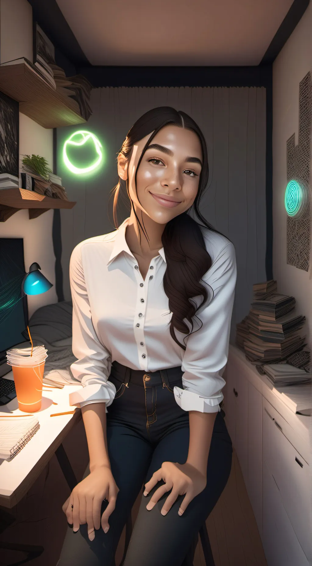 ai character: Kayla background
