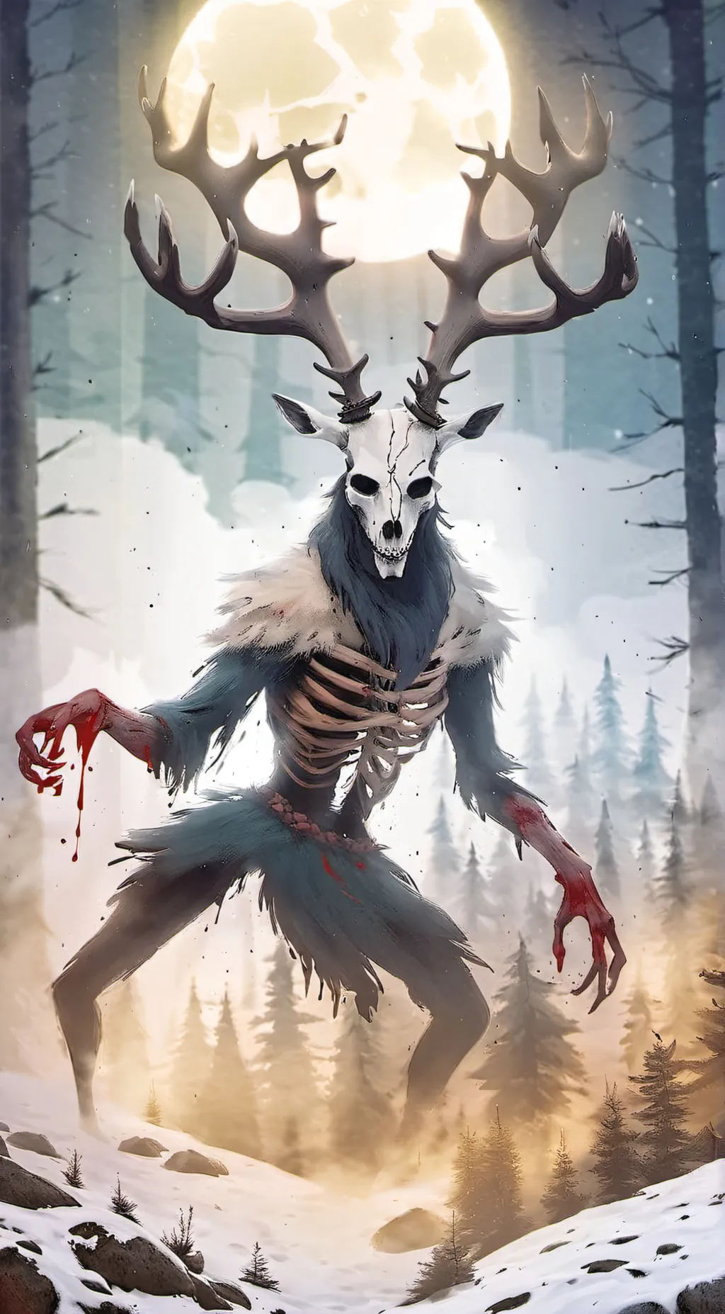 ai character: The Wendigo background