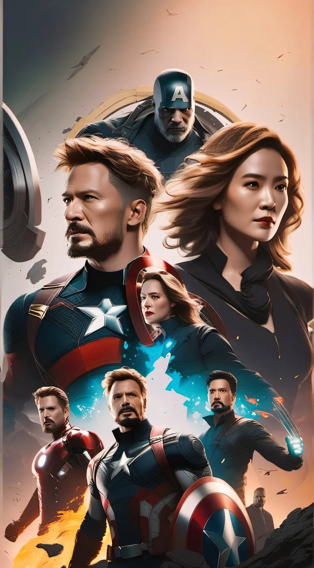 ai character: Avengers background