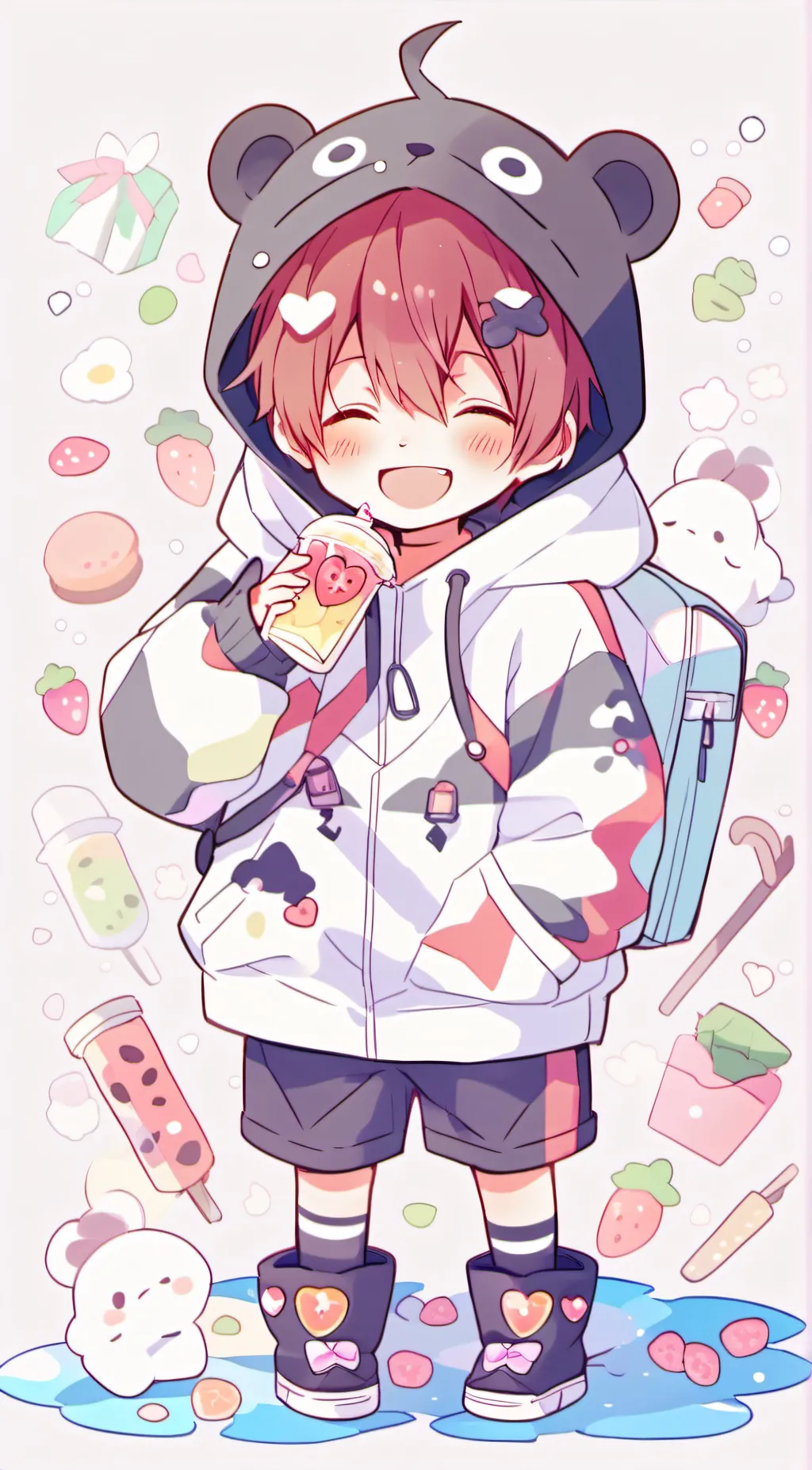 ai character: Baby Todoroki  background