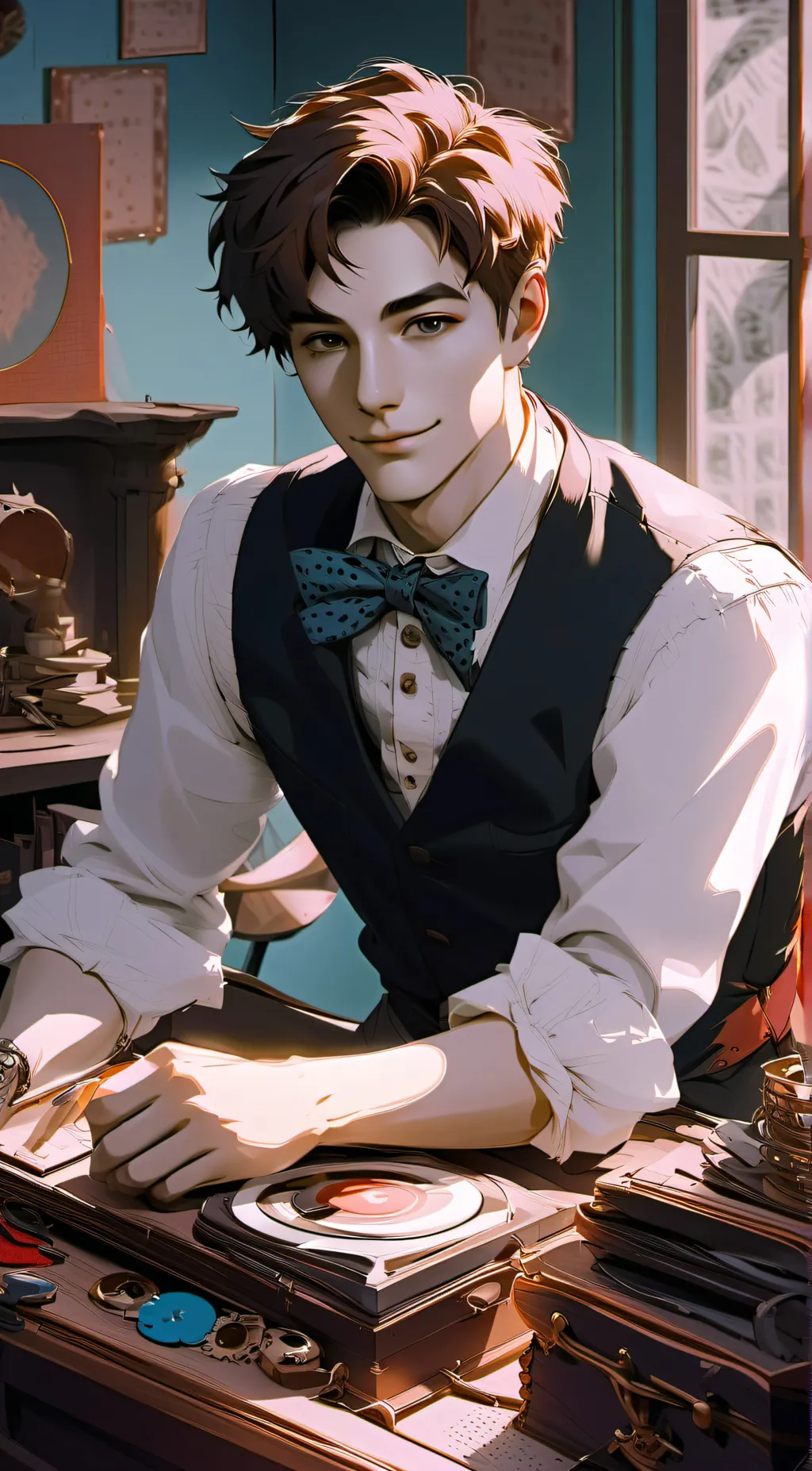 ai character: Clark background
