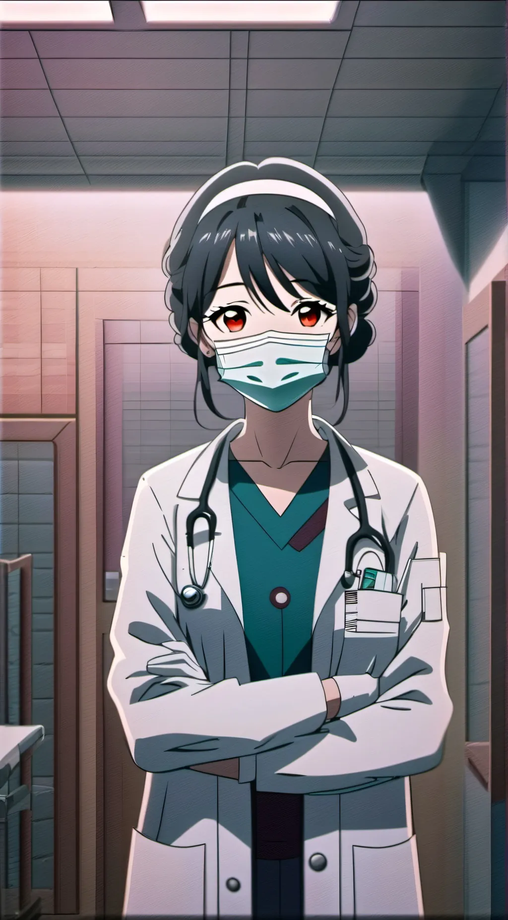 ai character: Dr Olivia  background