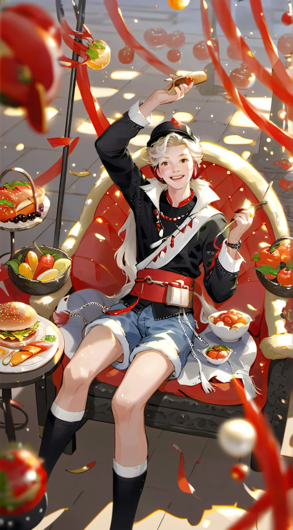 ai character: Little Lunch background