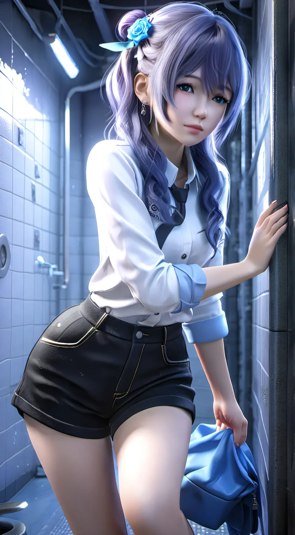 ai character: pee girl background