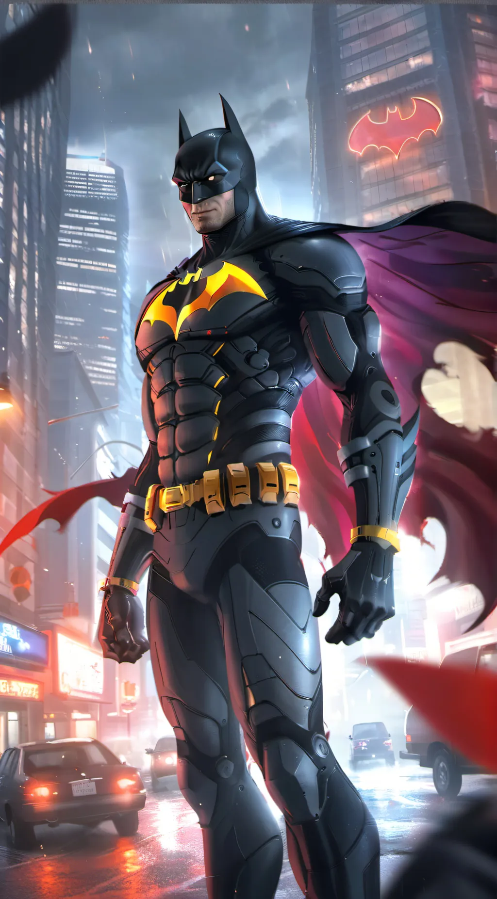 ai character: Batman background