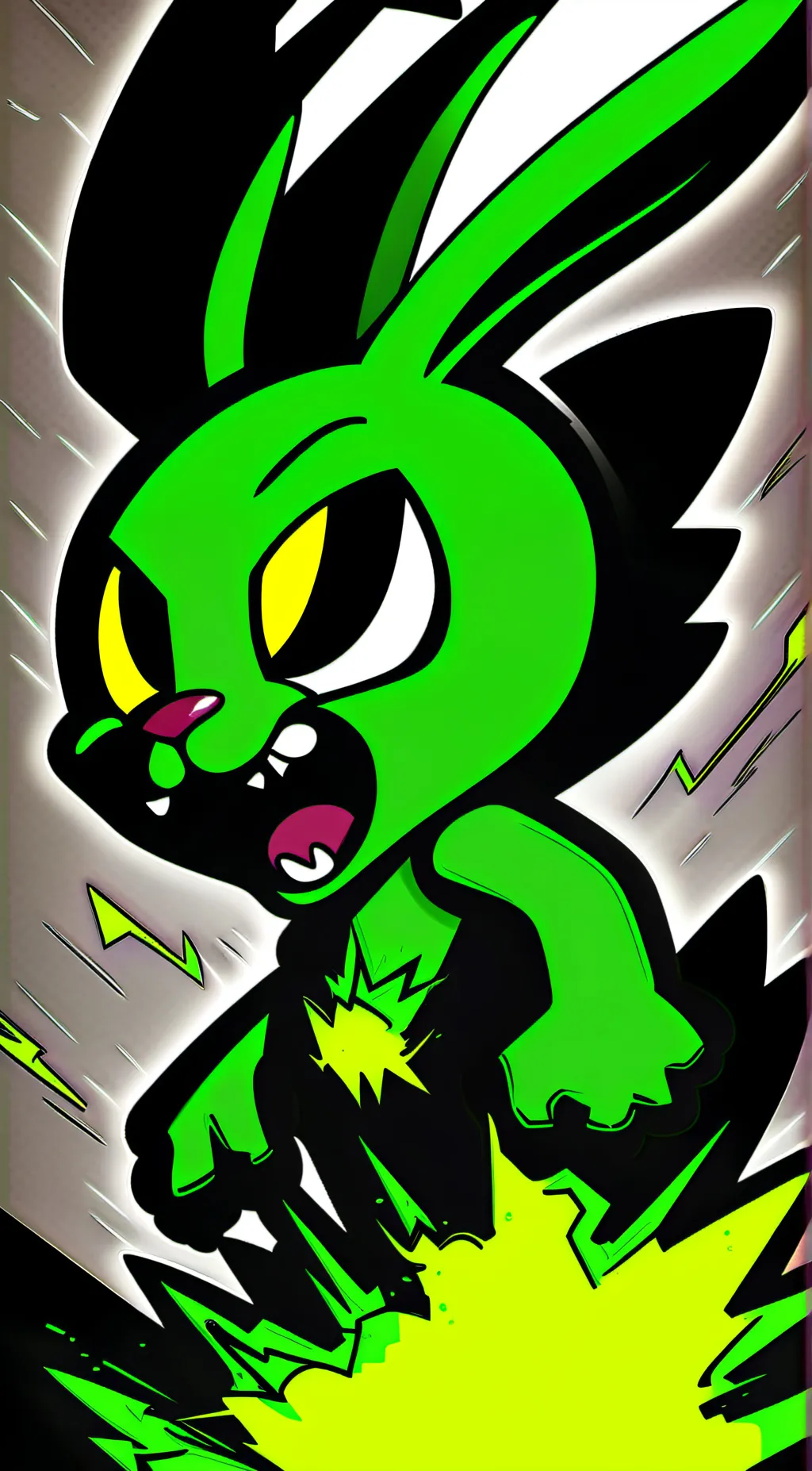 ai character: Hoppy hop scotch  background