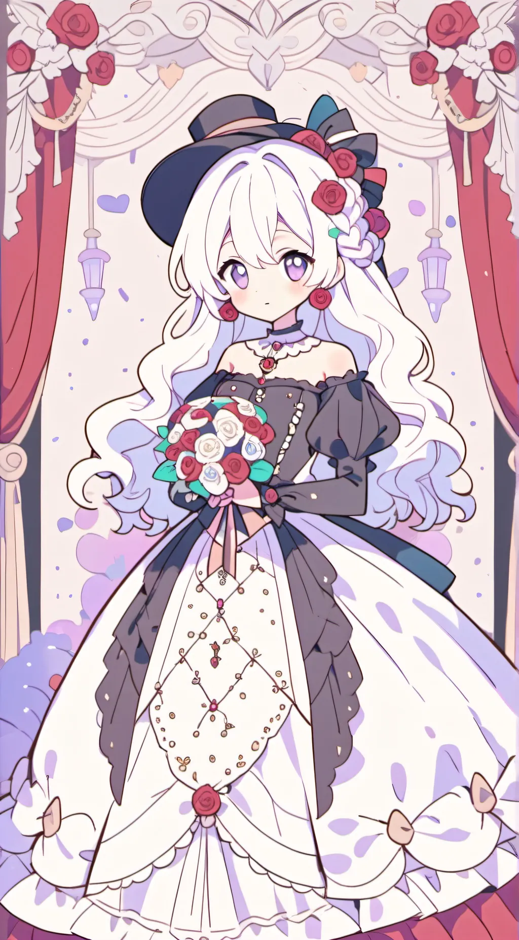 ai character: Rose background