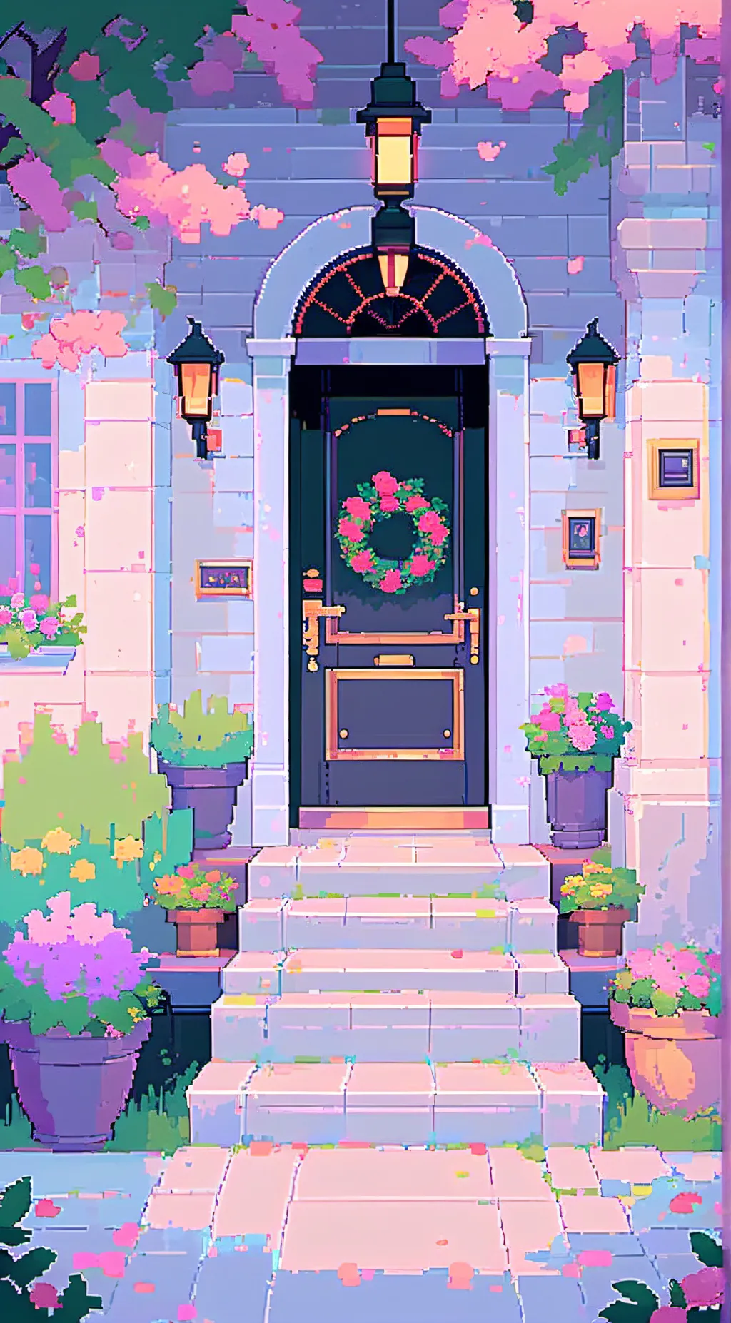 ai character: Door background