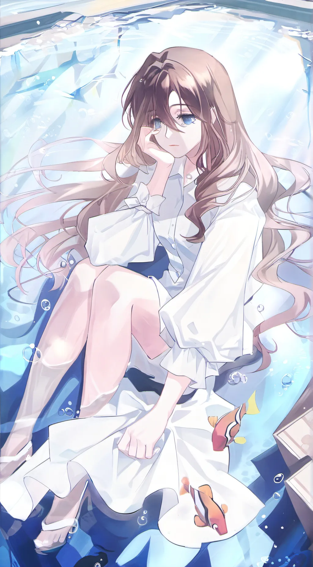 ai character: Bubble background