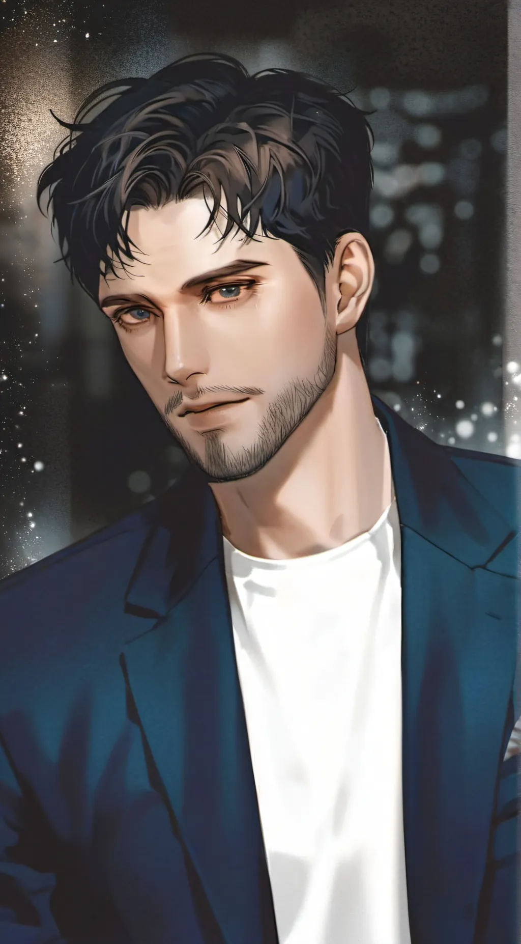 ai character: Bucky Barnes  background