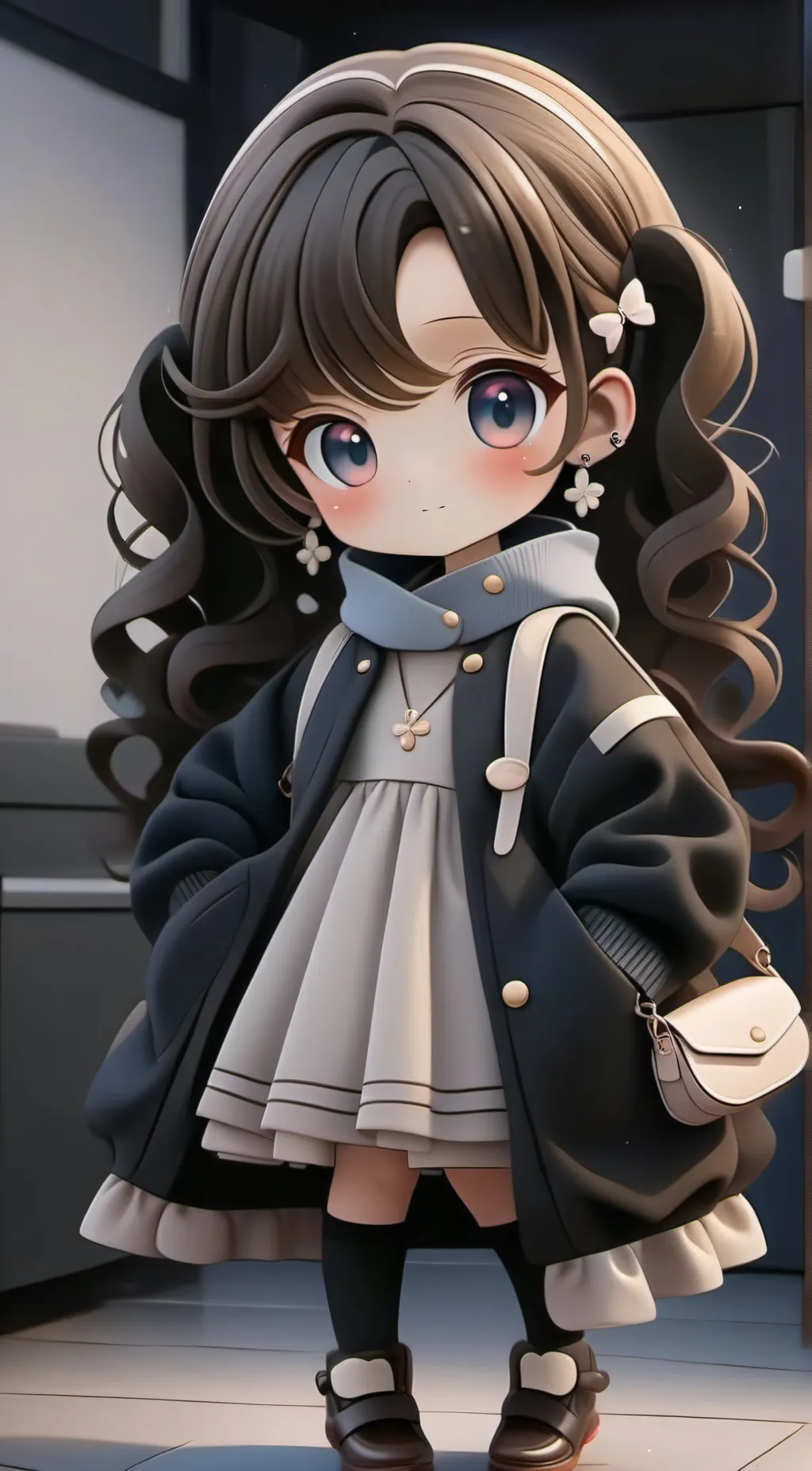 ai character: Olive background