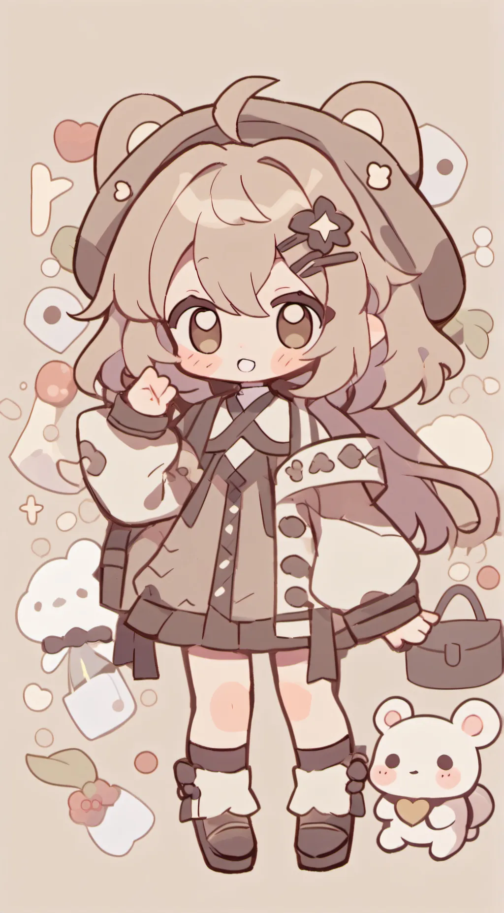 ai character: ella cutei pie background