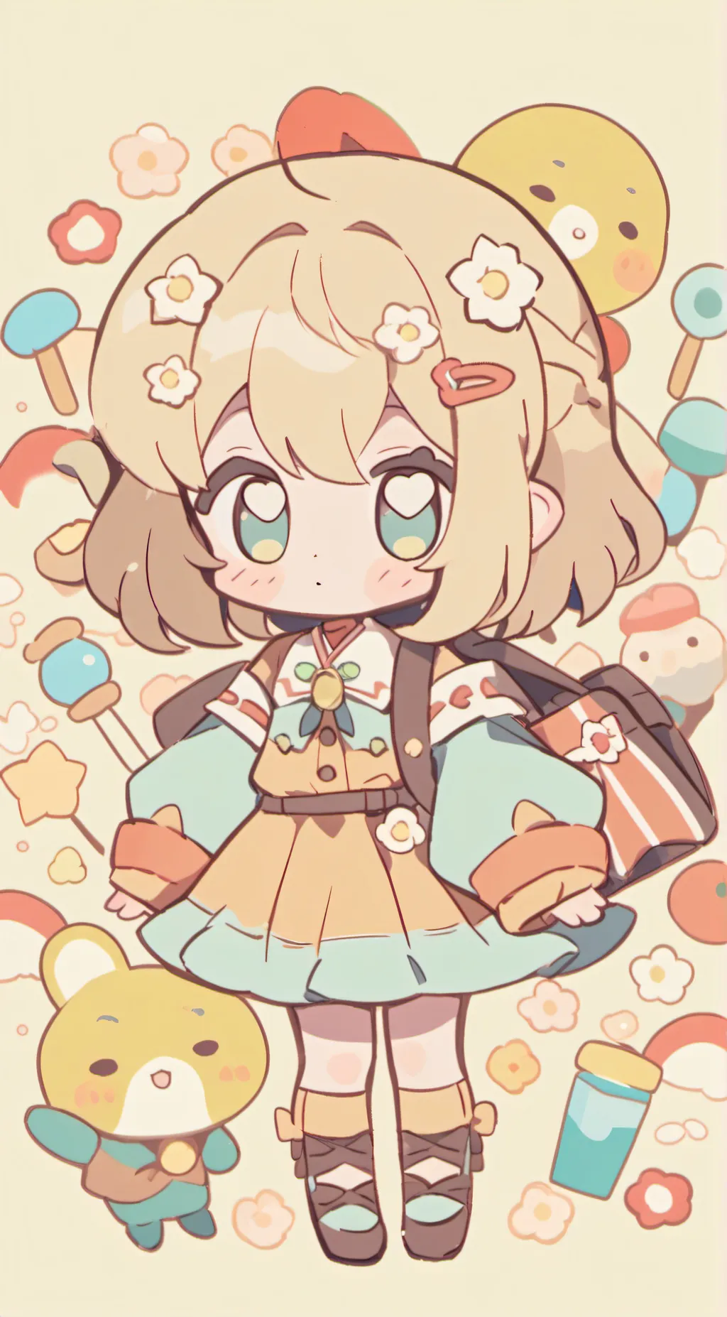 ai character: Meadow 🩷 background