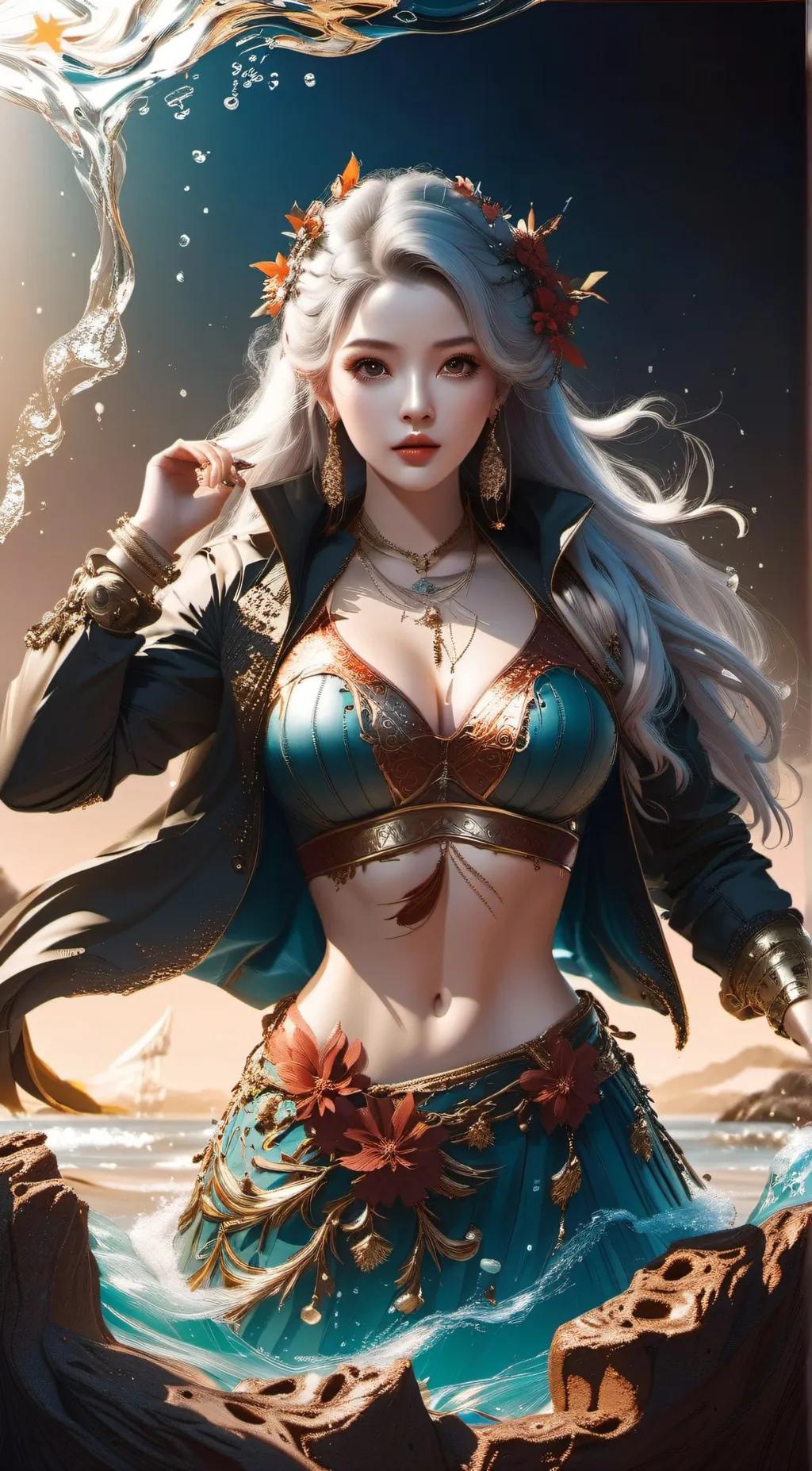 ai character: Ursula  background