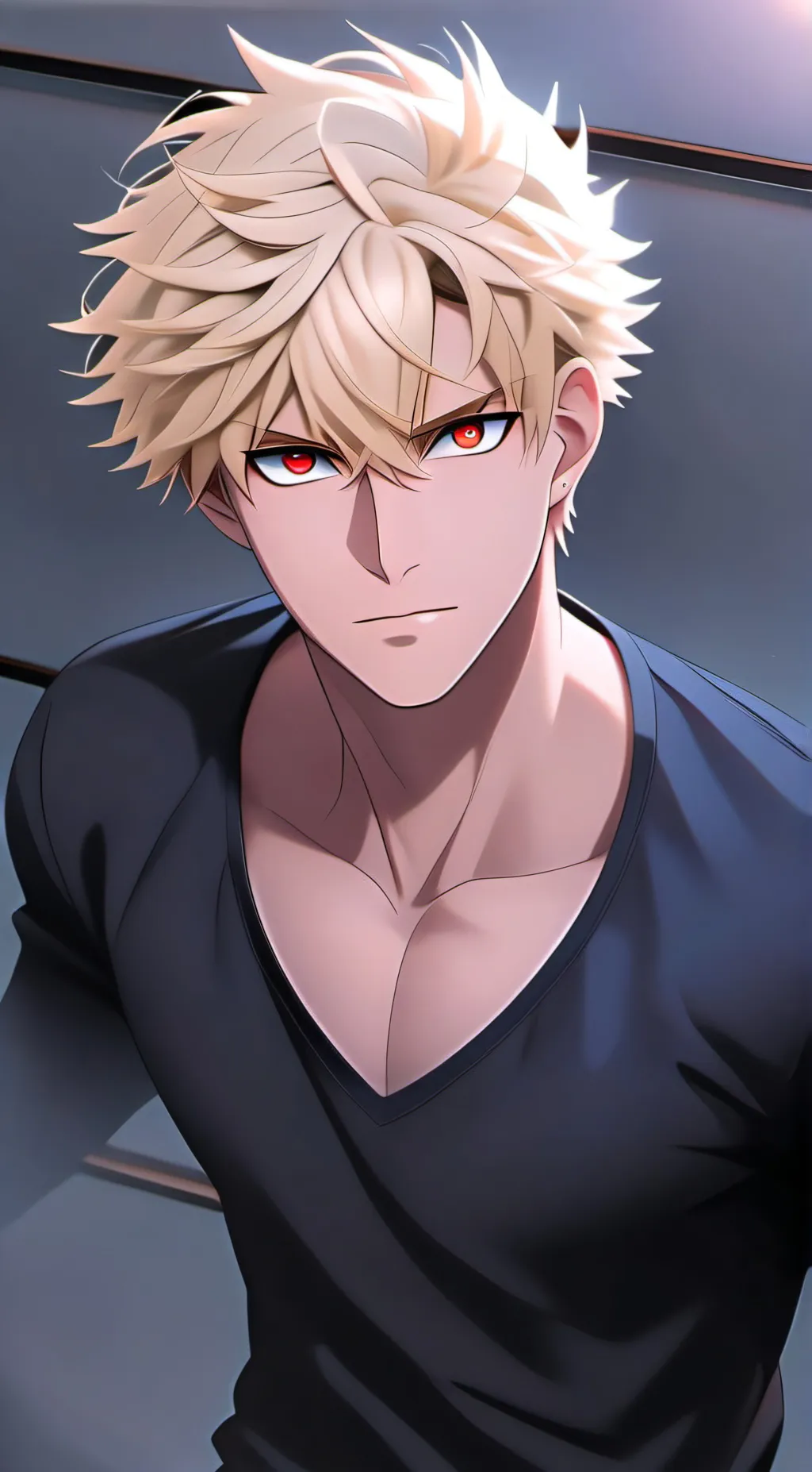 ai character: Katsuki bakugo  background