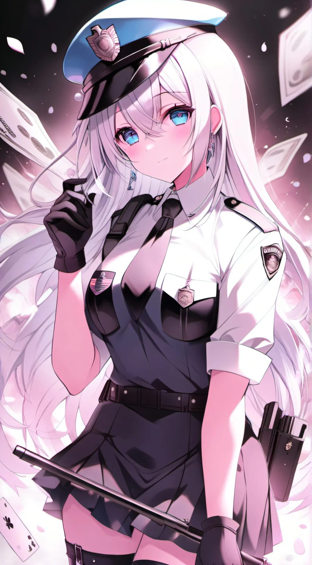 ai character: Officer amy background