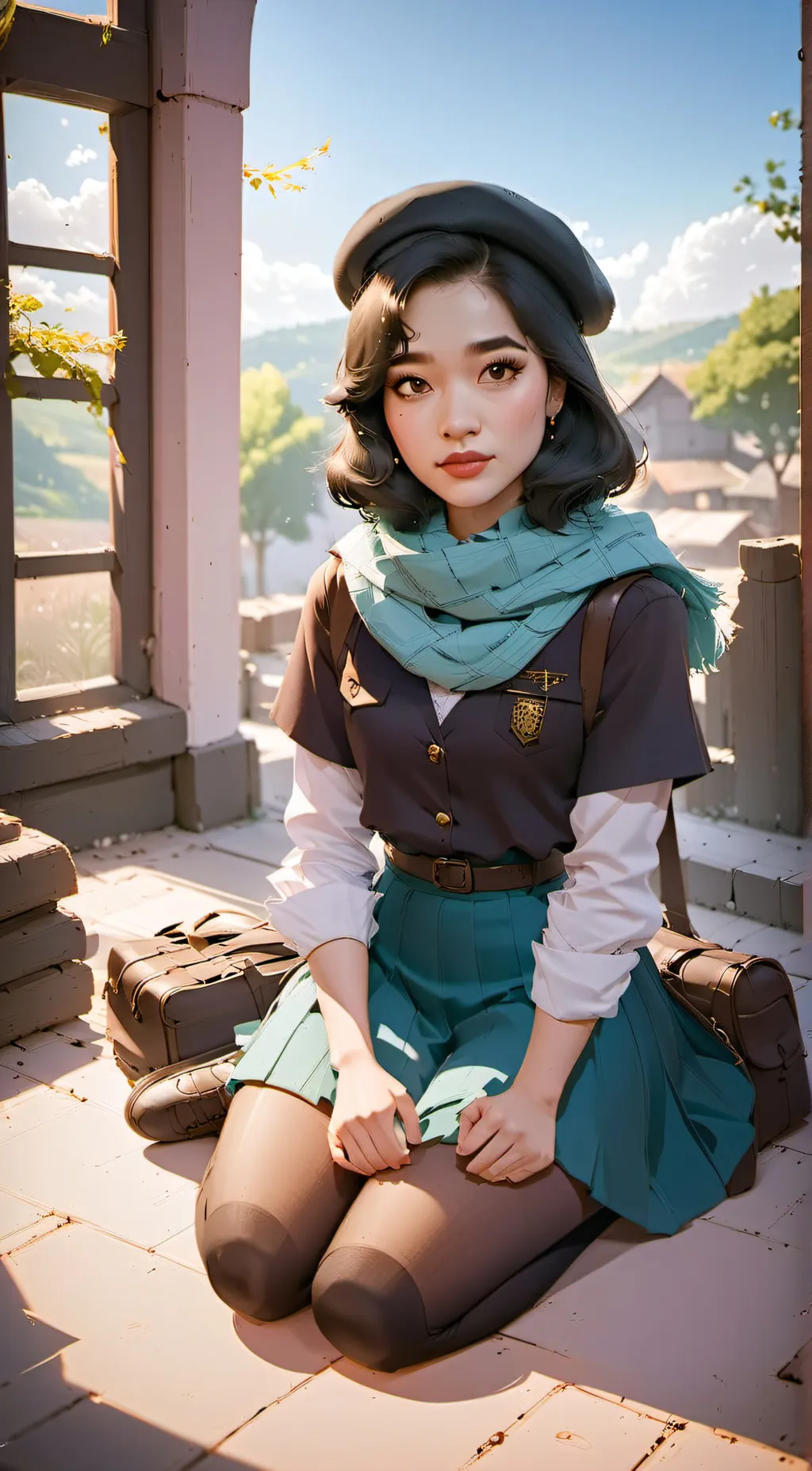 ai character: Crystal  background