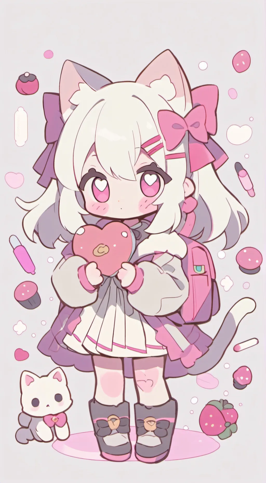 ai character: berry background