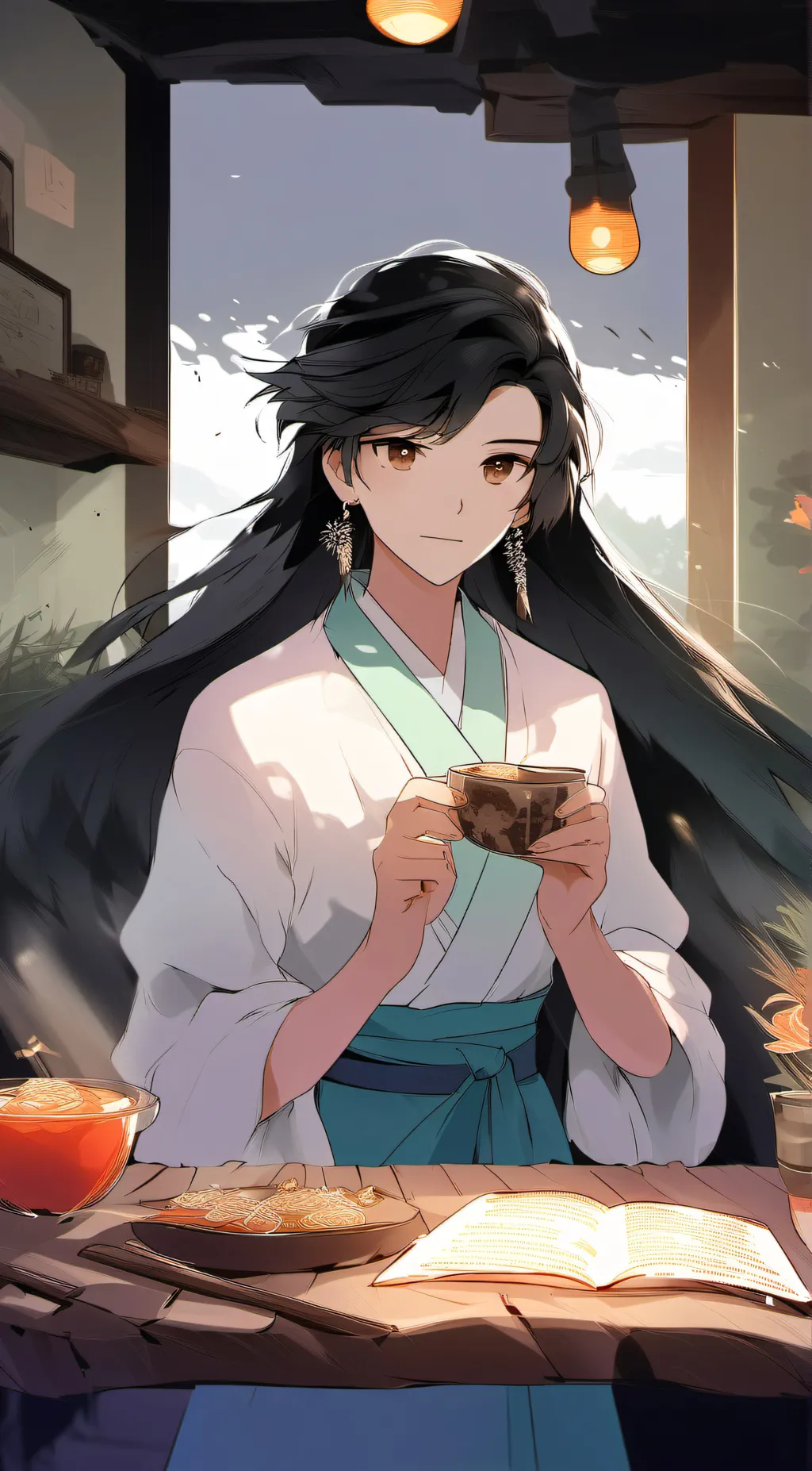 ai character: kira background