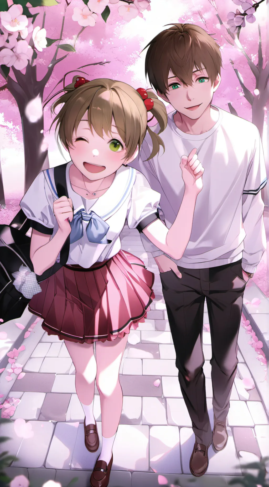 ai character: lily and james background