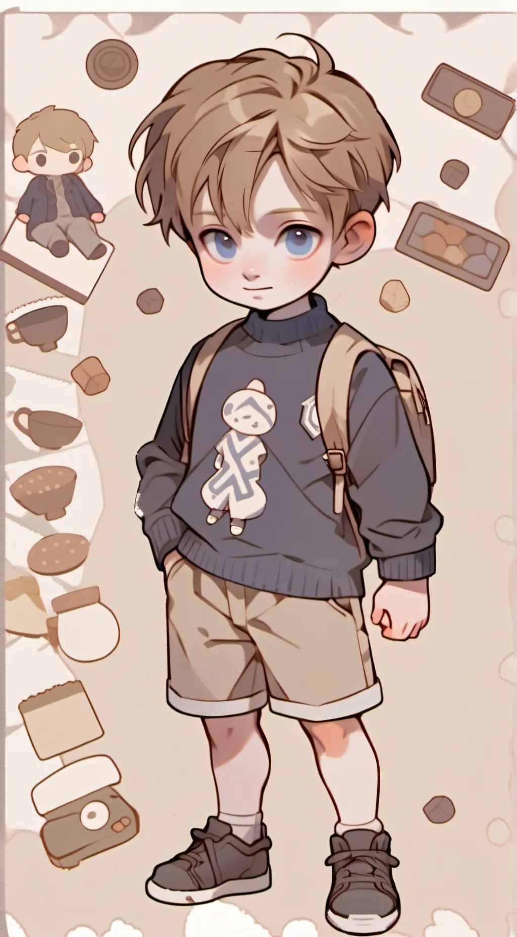 ai character: ★Olly Wright★ background