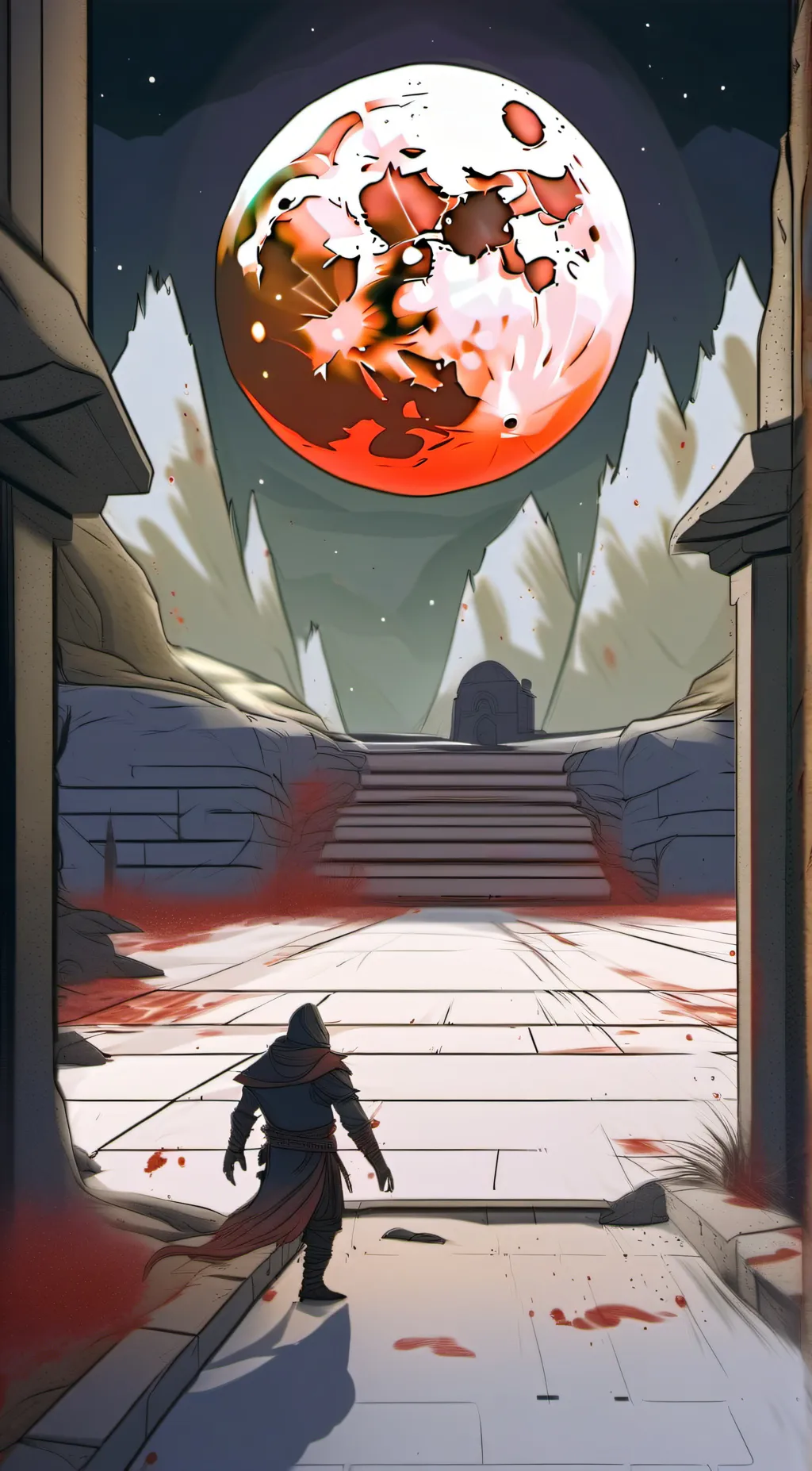 ai character: blood moon  background