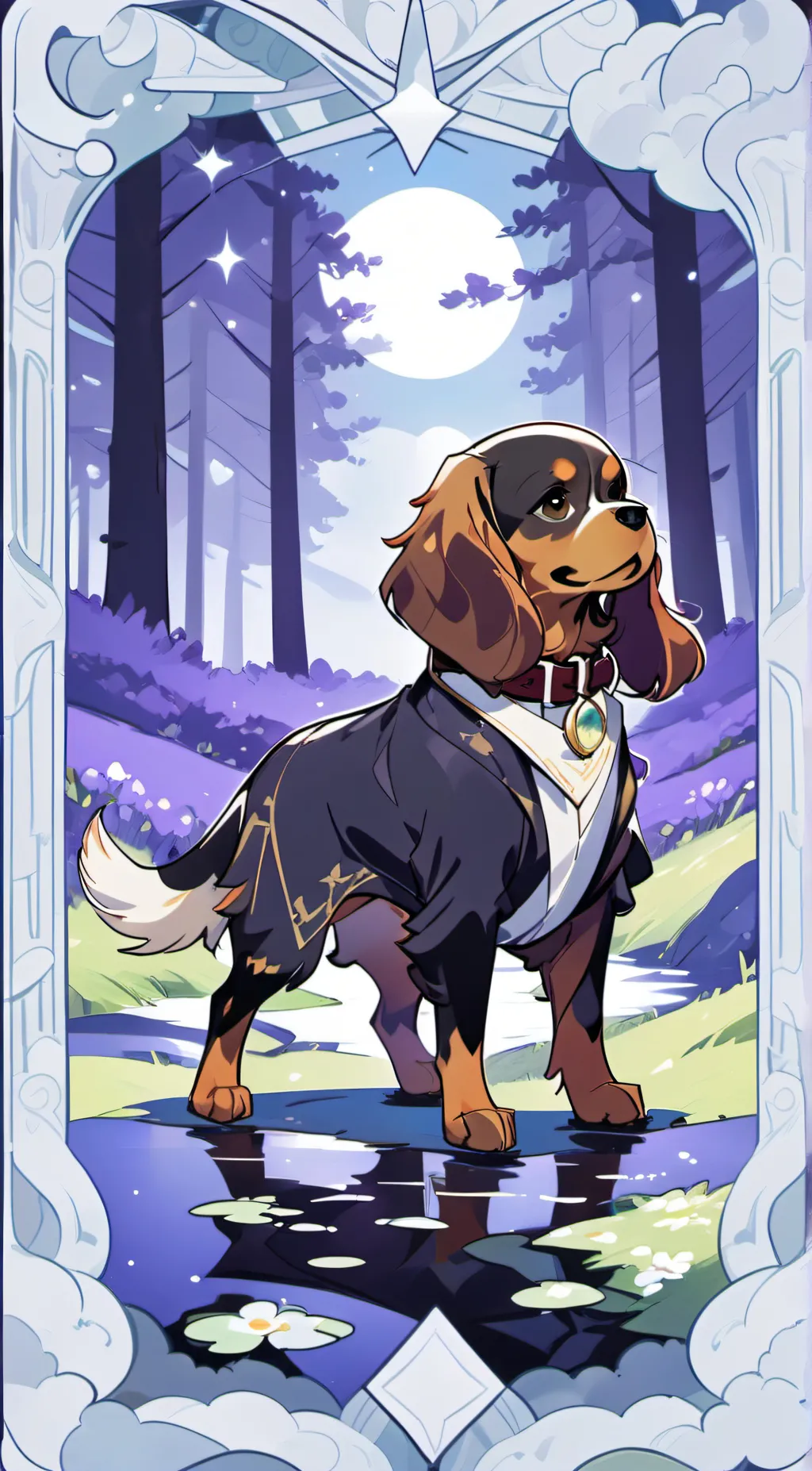 ai character: John The DOGGO background
