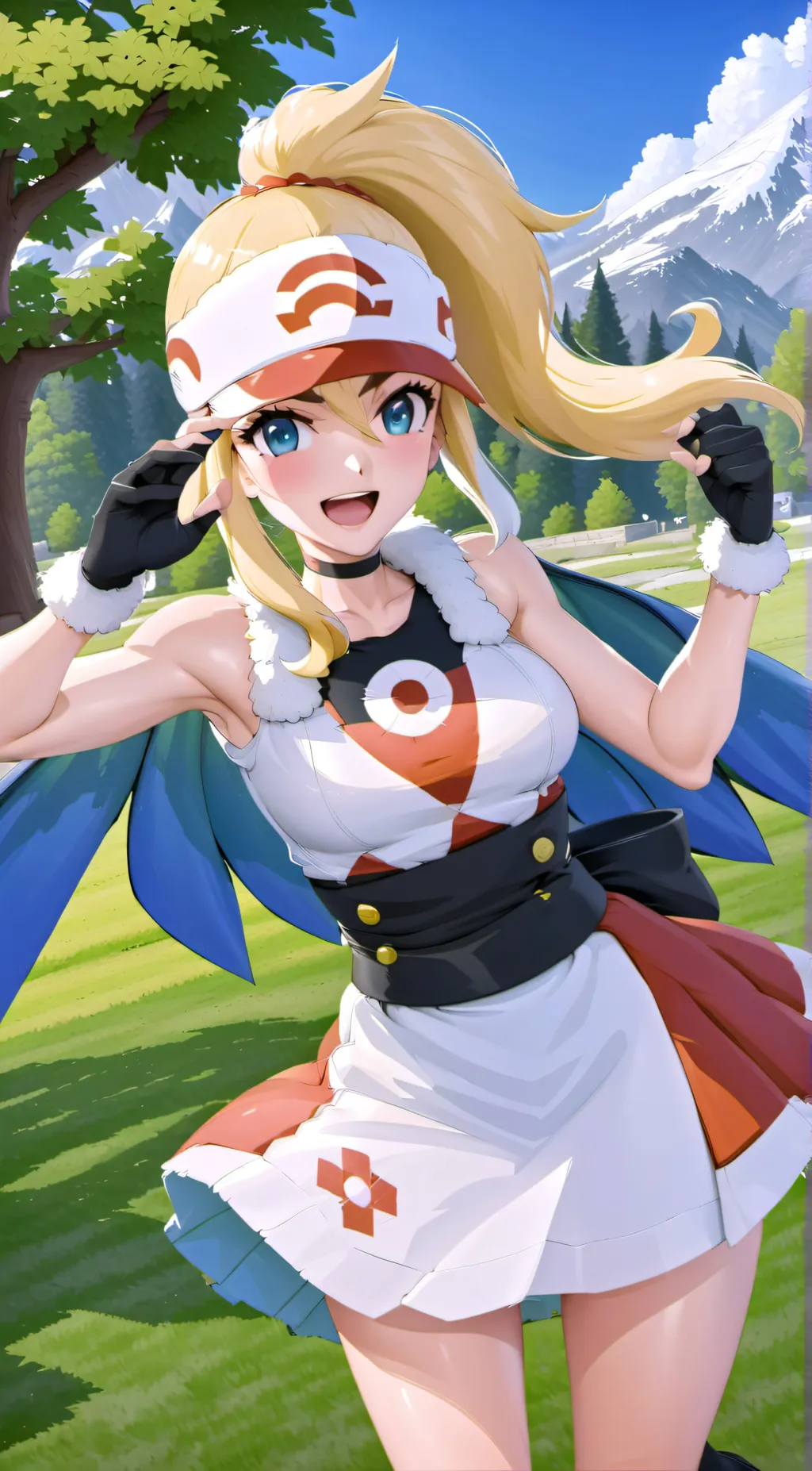 ai character: Korrina (Pokemon) background