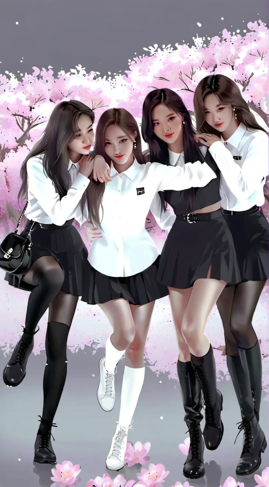 ai character: Blackpink background