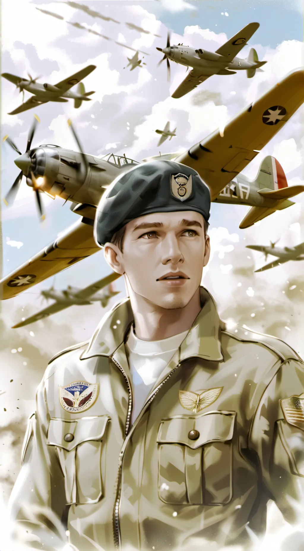 ai character: 100th bomb group  background