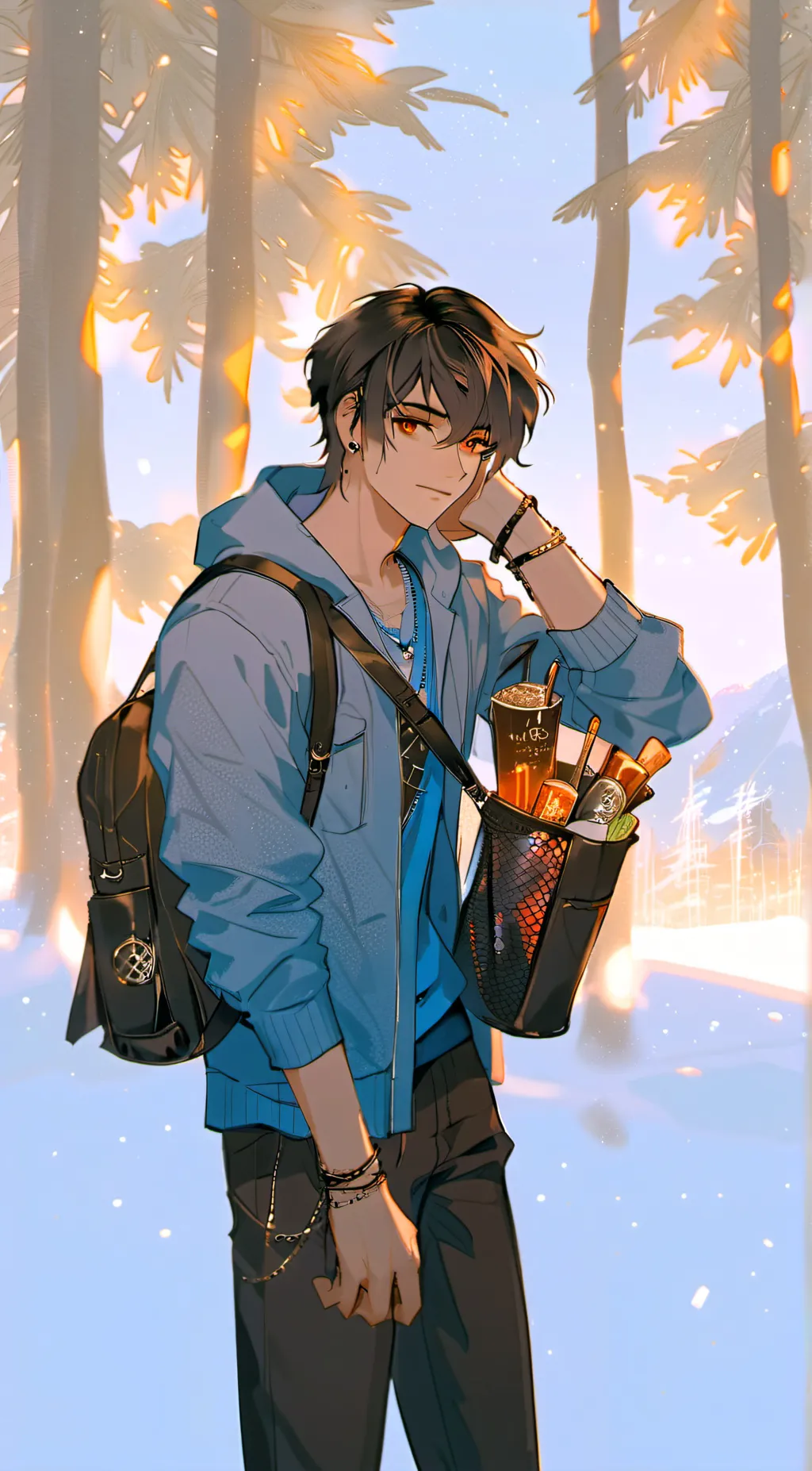ai character: asher 17 background