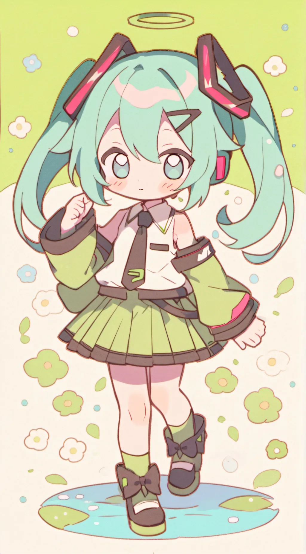 ai character: Miku background