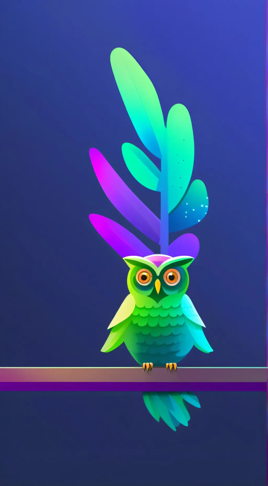 ai character: 💚 Duolingo 💚 background