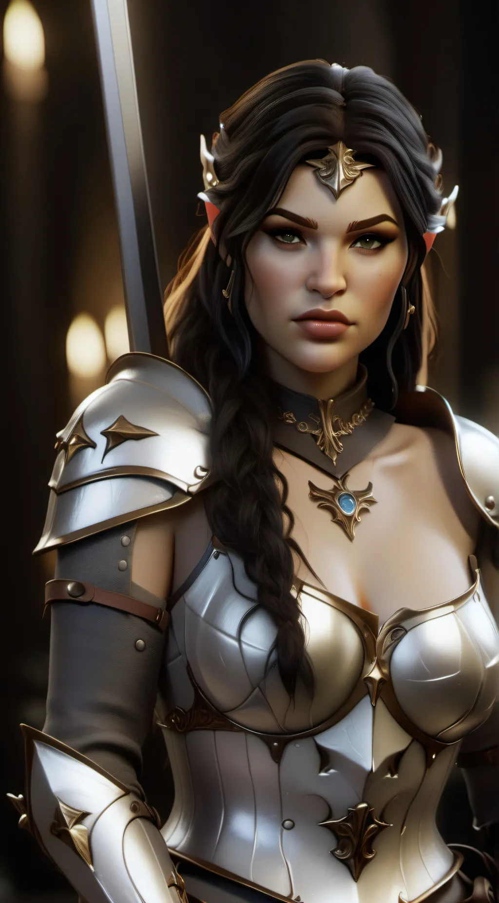 ai character: Lexi elf witch  background