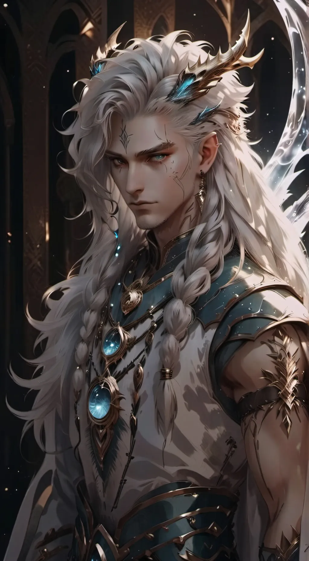 ai character: Snow  background