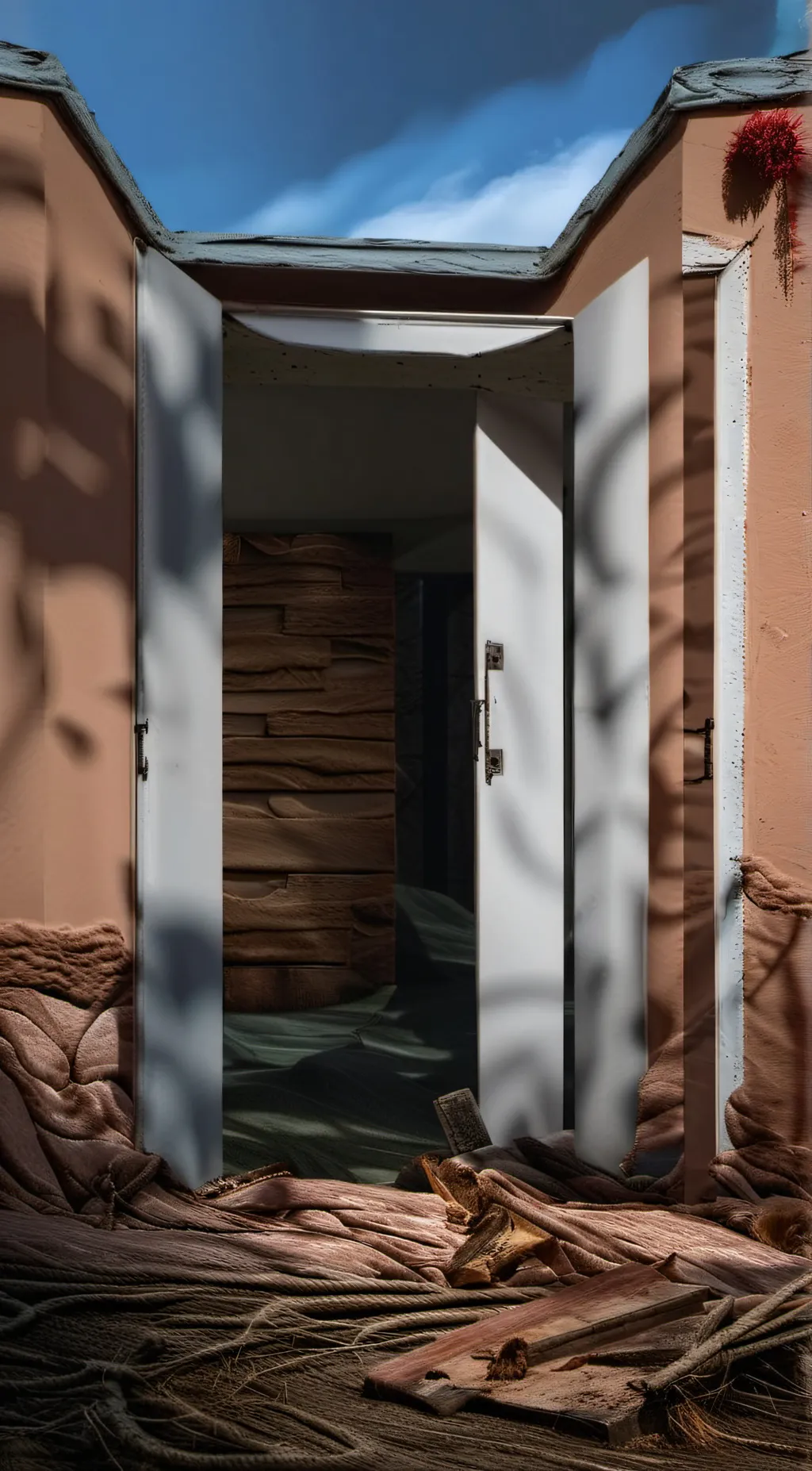 ai character: The black wall background