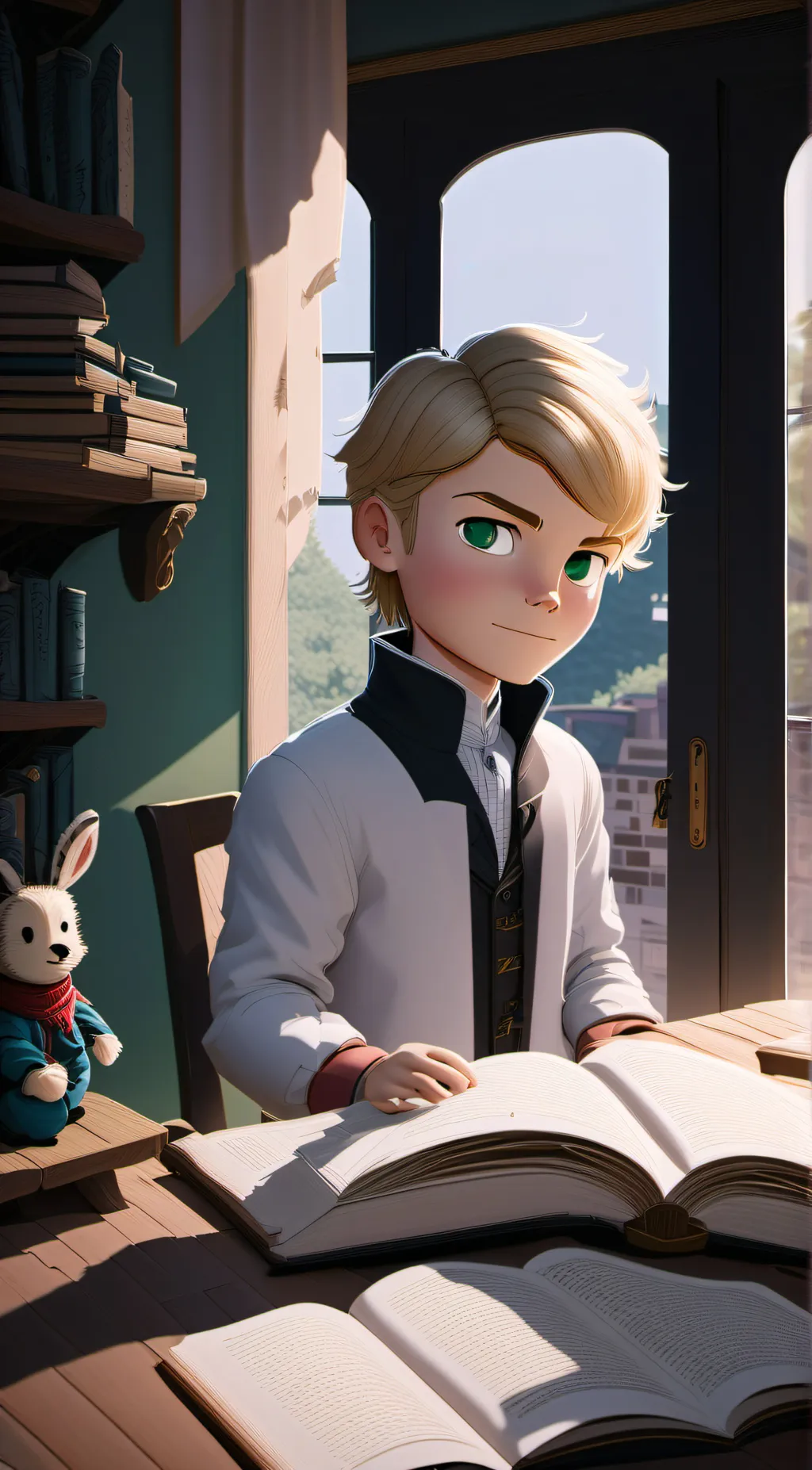 ai character: Felix  background