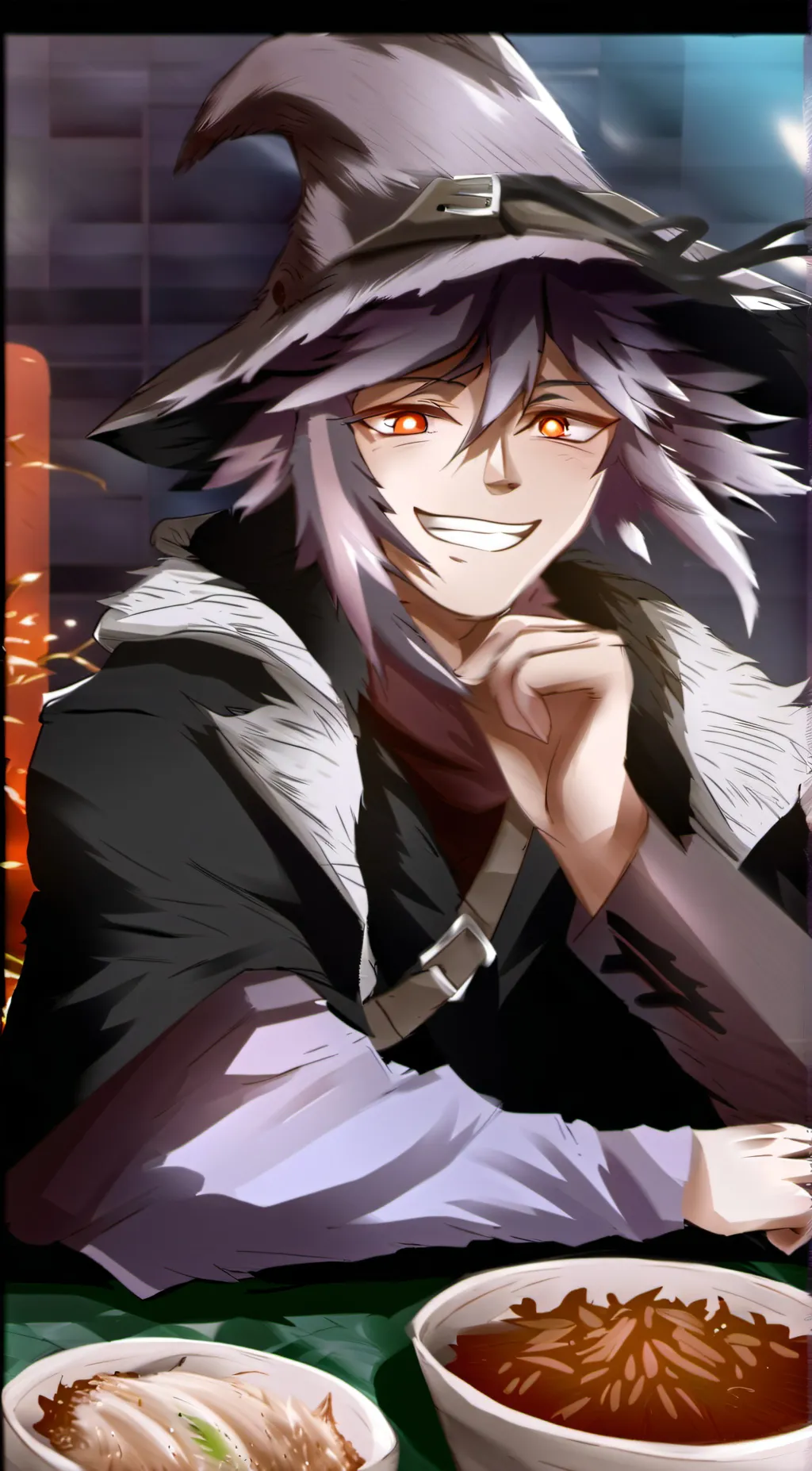 ai character: alater background
