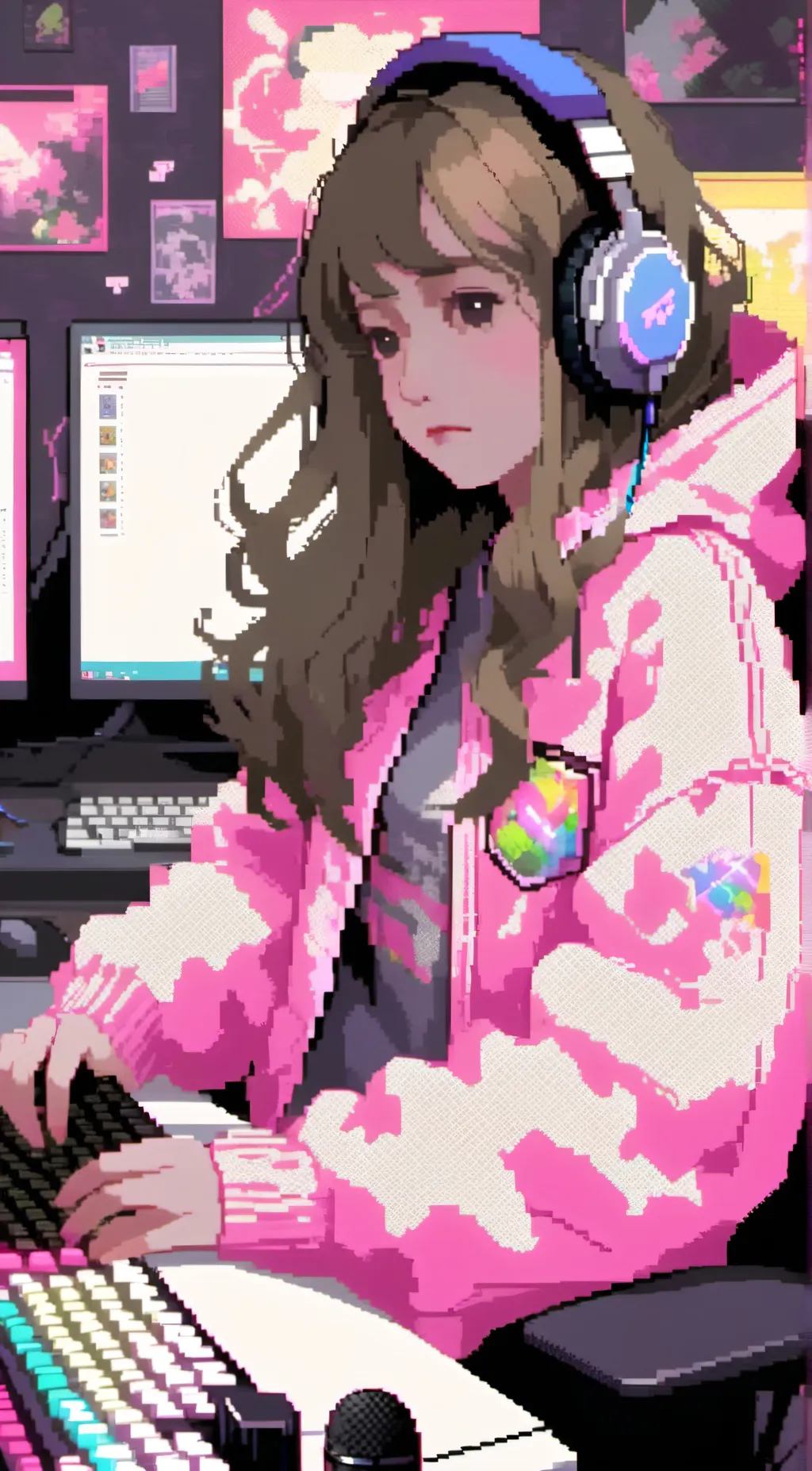 ai character: Charlotte gamer  background